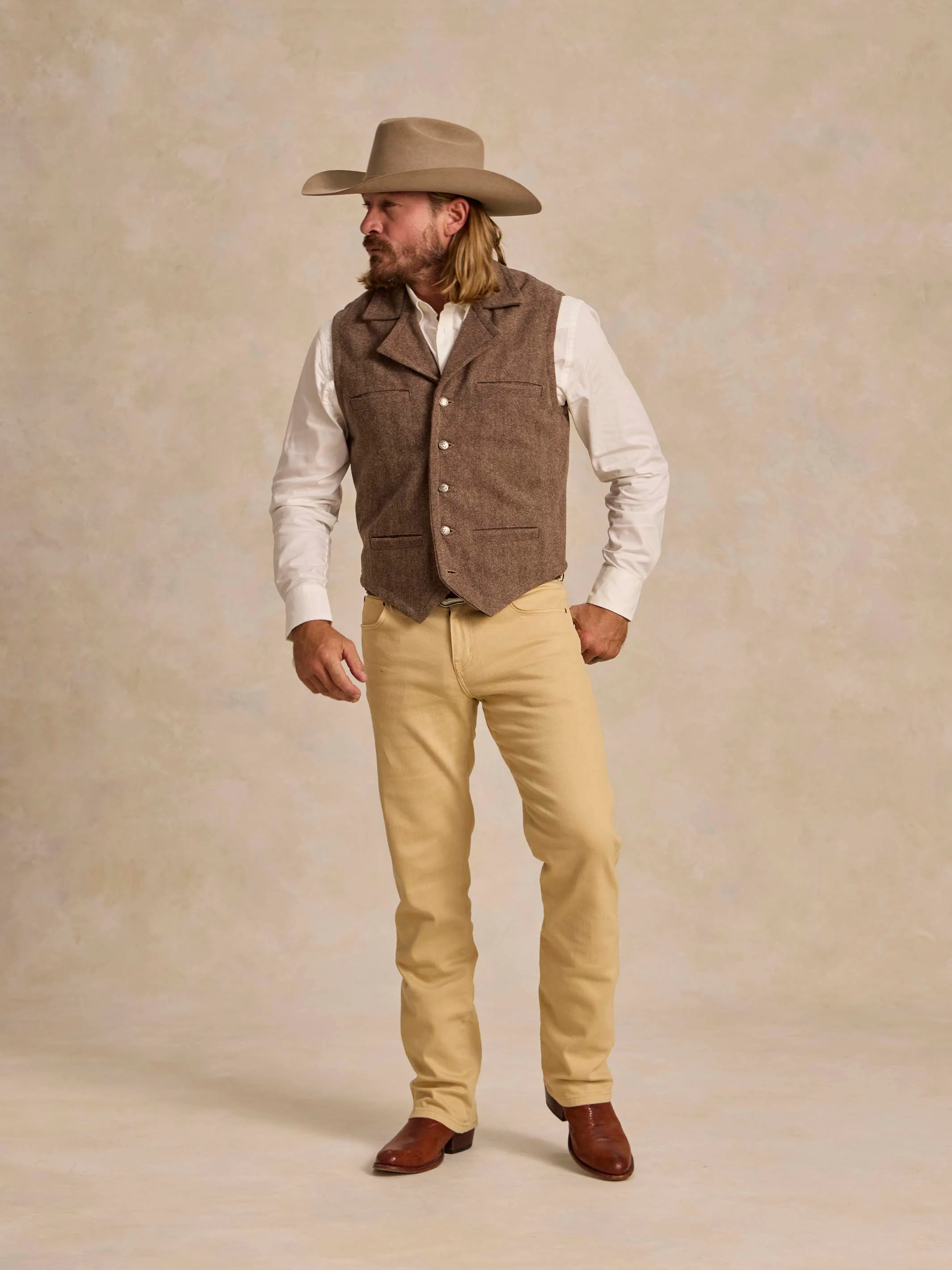 Cattle Baron Wool Vest - Image 4