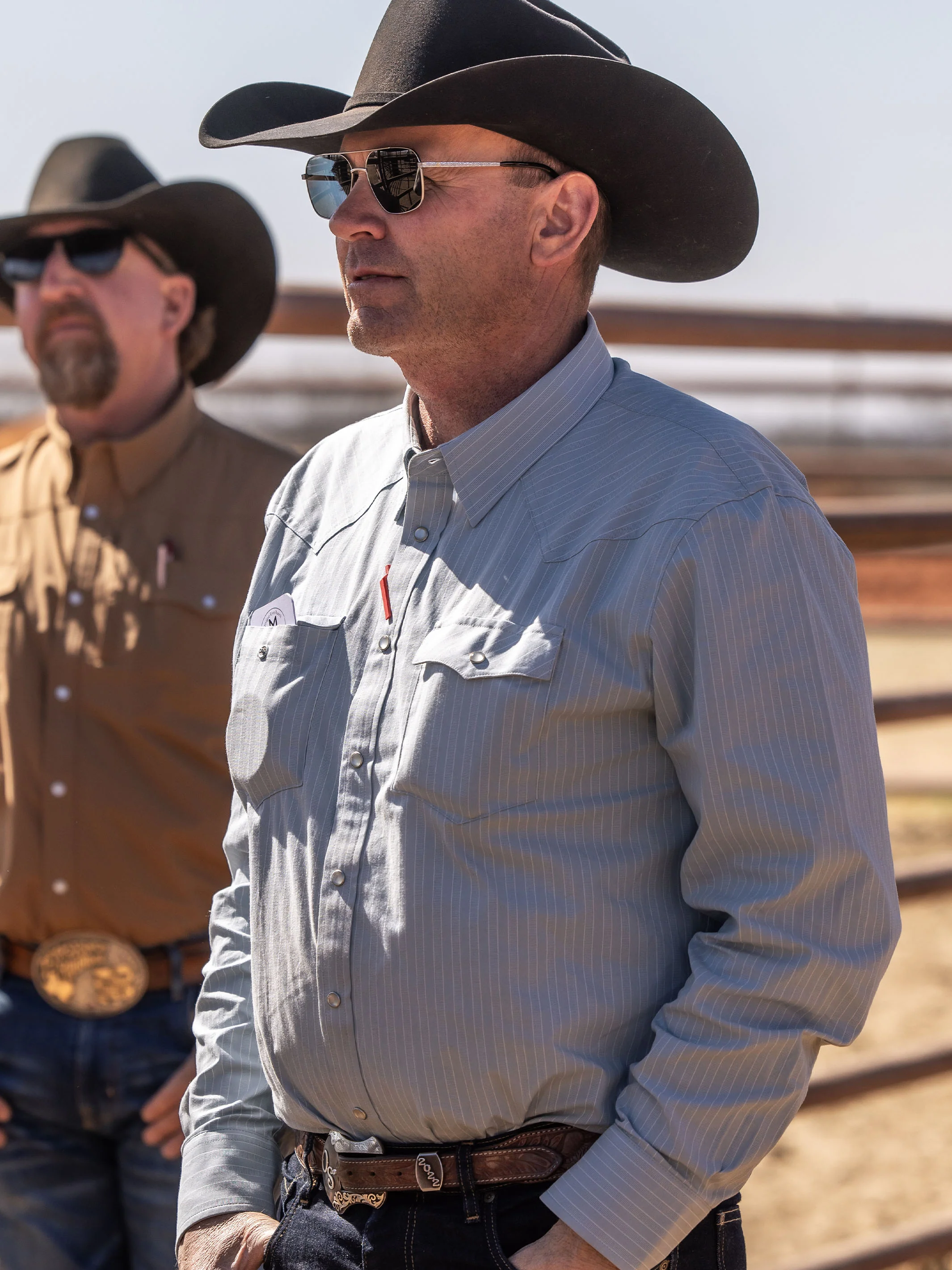 Classic Western Button Down With Snaps - Image 3