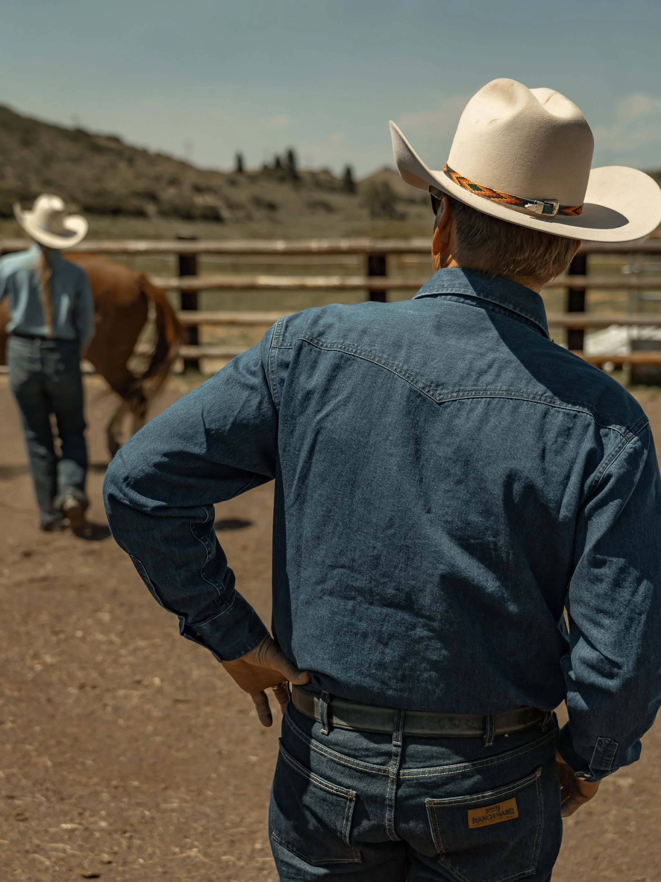 Classic Western Denim Snap Shirt - Image 3