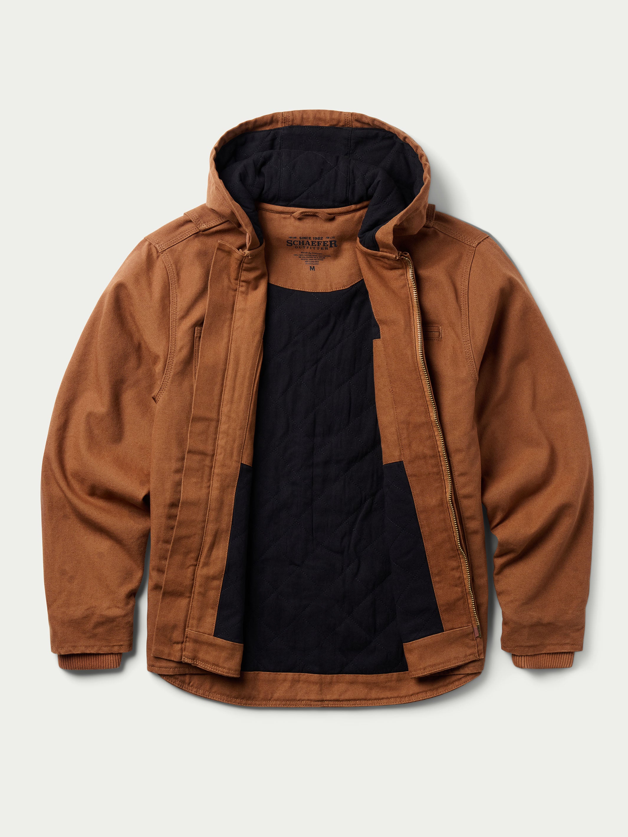 Hooded Zip Canvas Jacket - Image 12