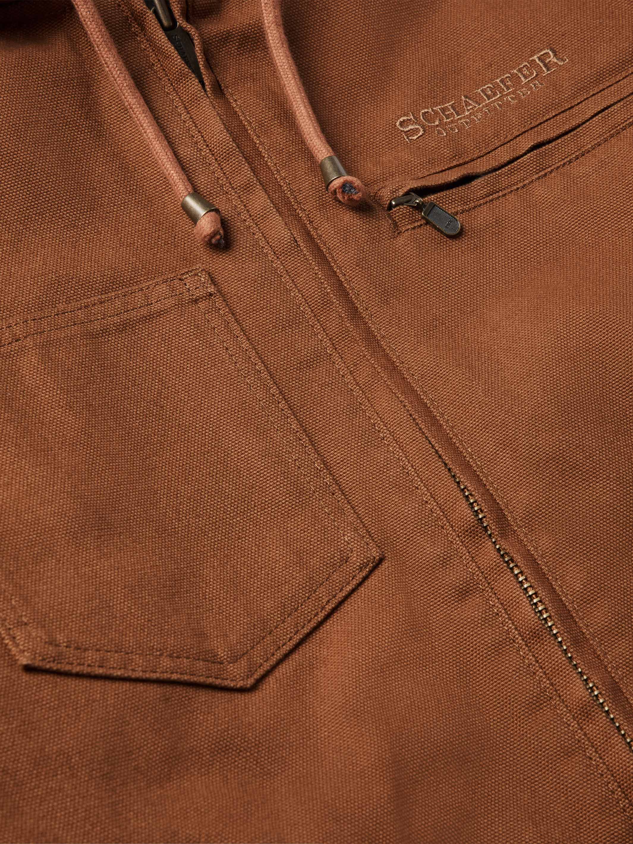 Hooded Zip Canvas Jacket - Image 13