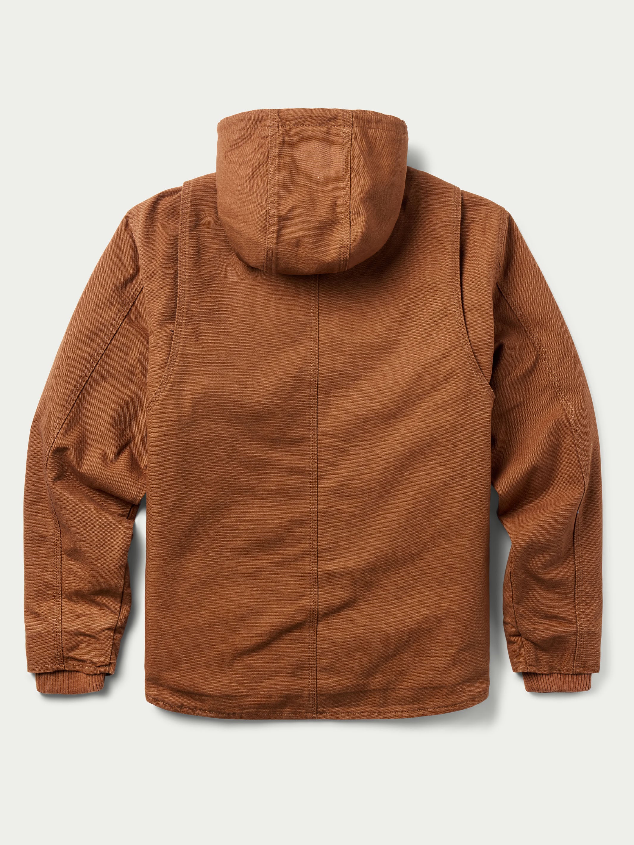 Hooded Zip Canvas Jacket - Image 6