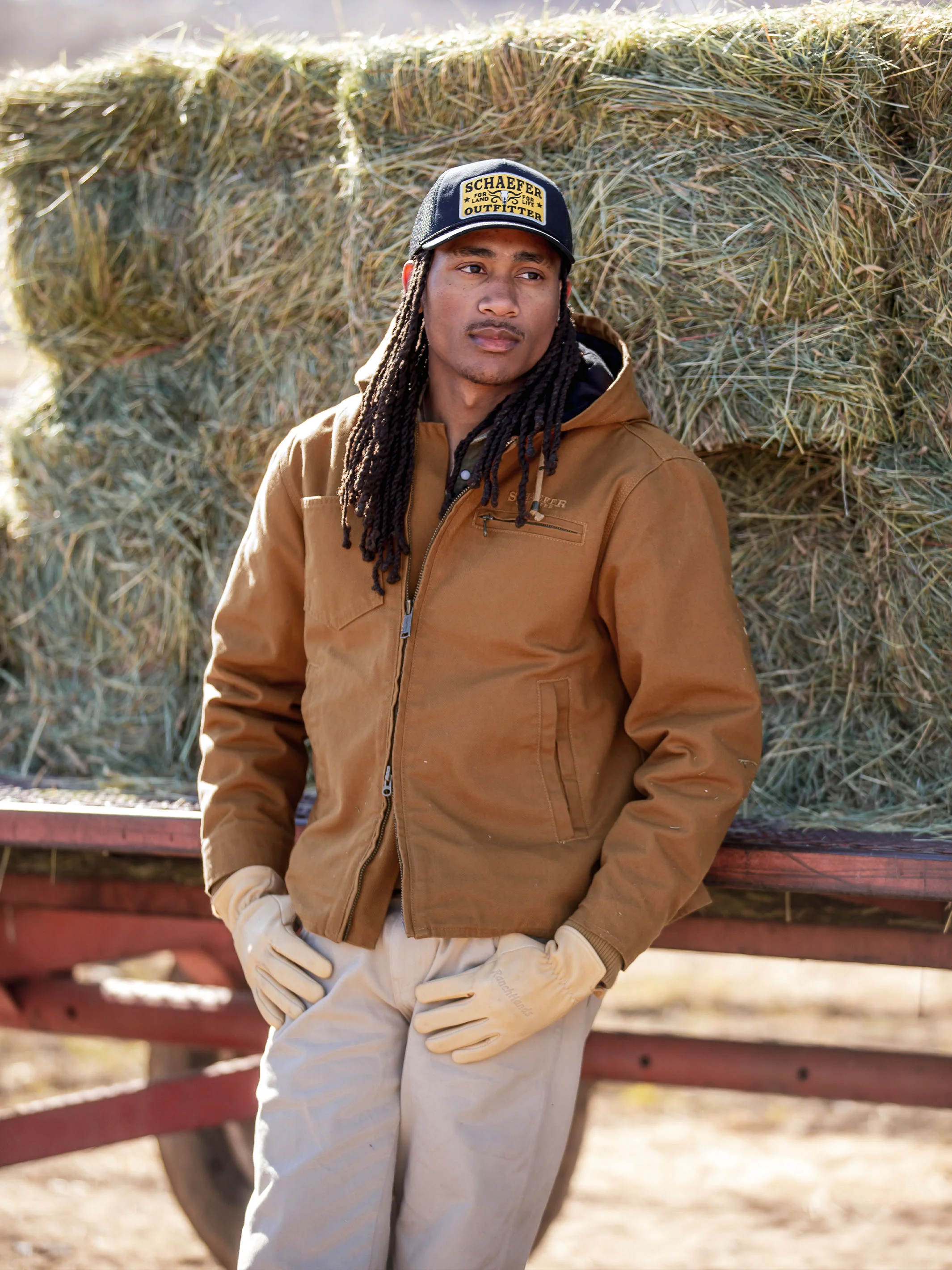Hooded Zip Canvas Jacket - Image 7