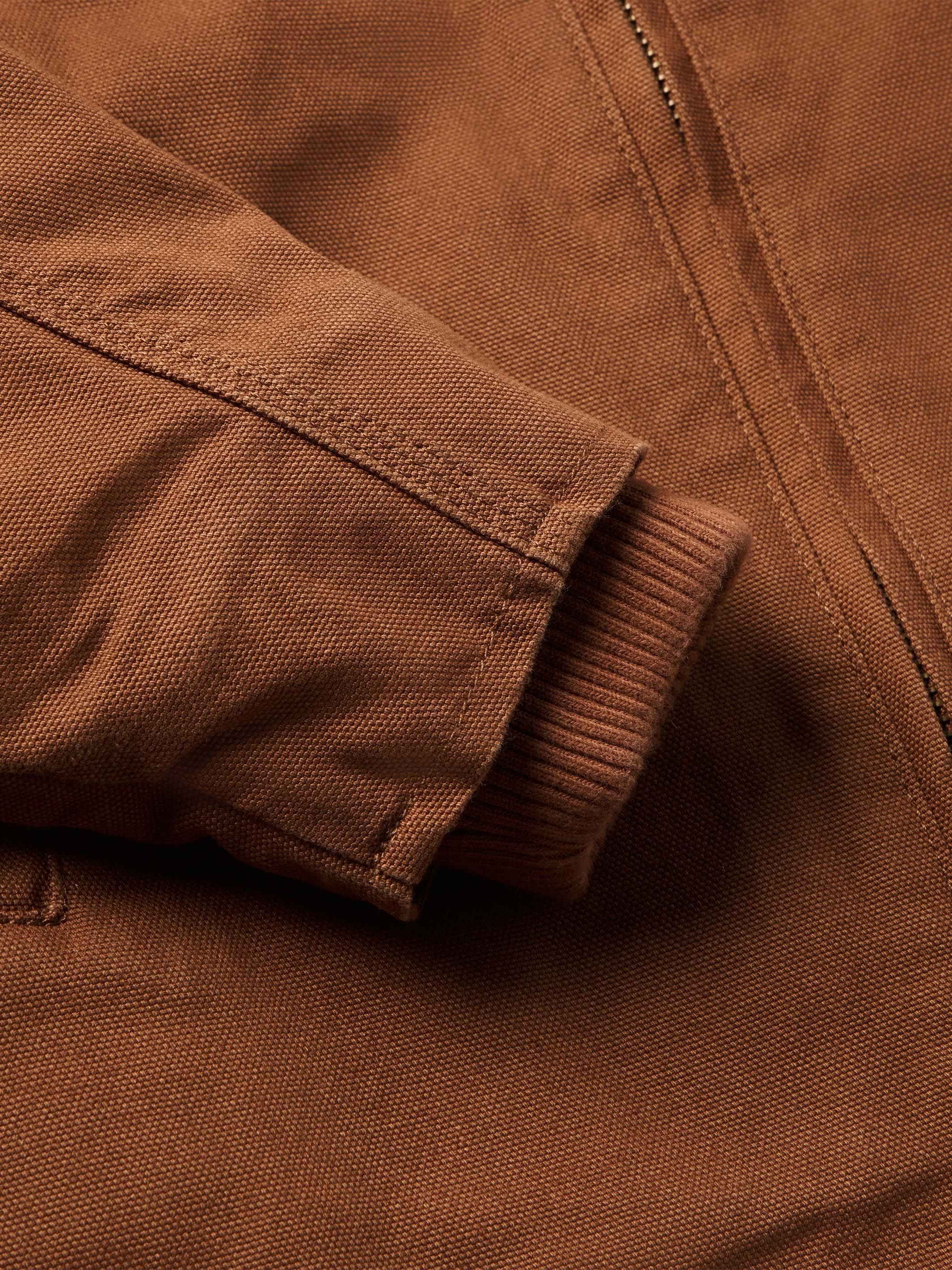 Hooded Zip Canvas Jacket - Image 9