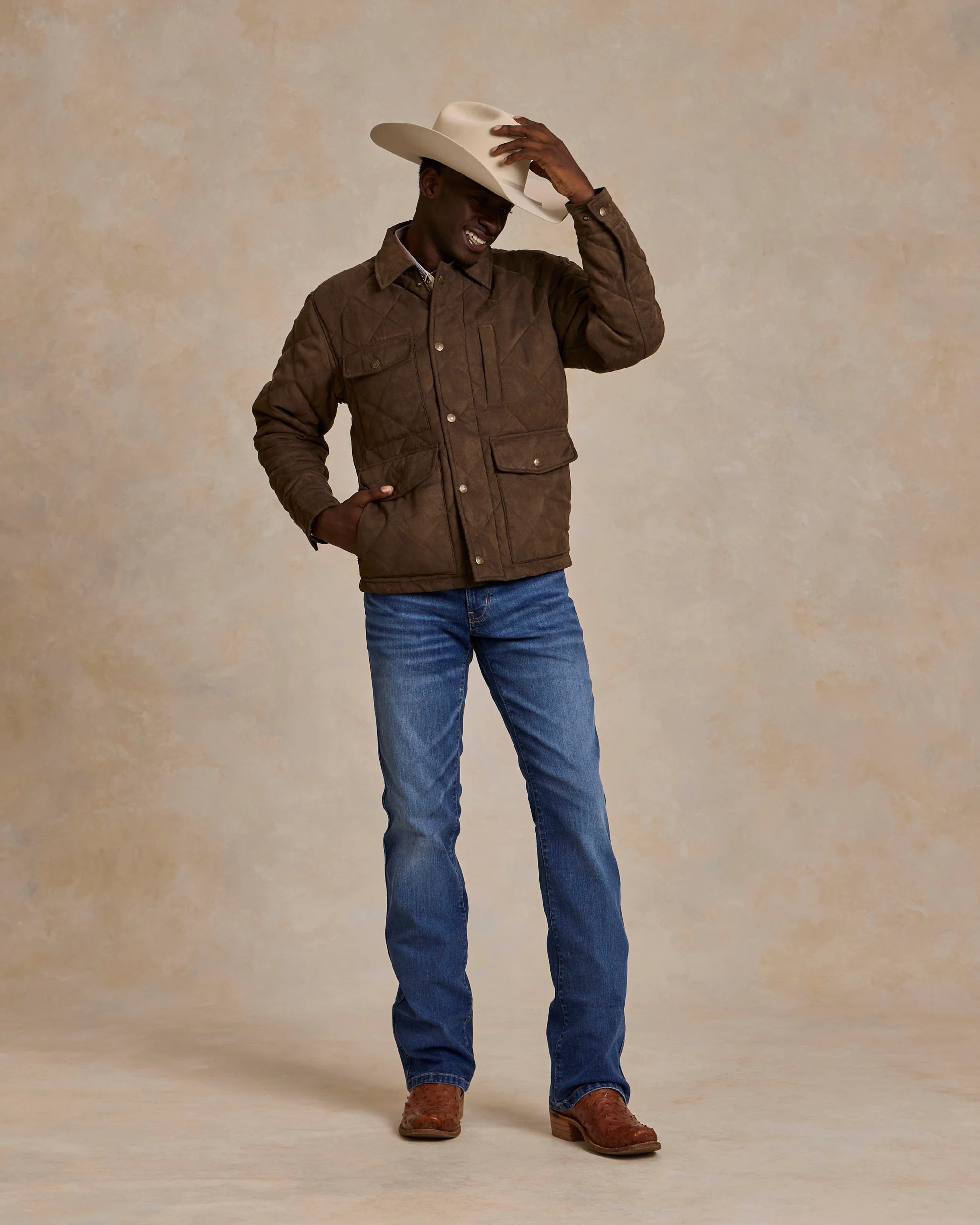 Quilted Microsuede Jacket - Image 10