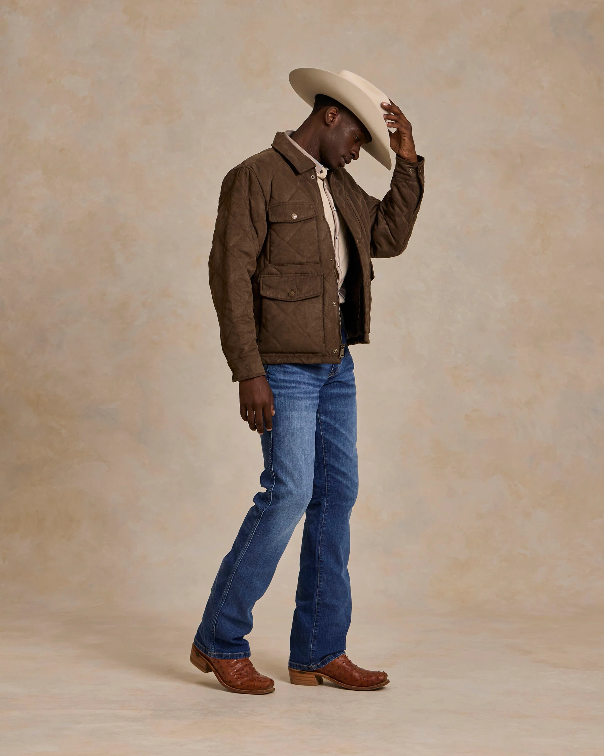 Quilted Microsuede Jacket - Image 11