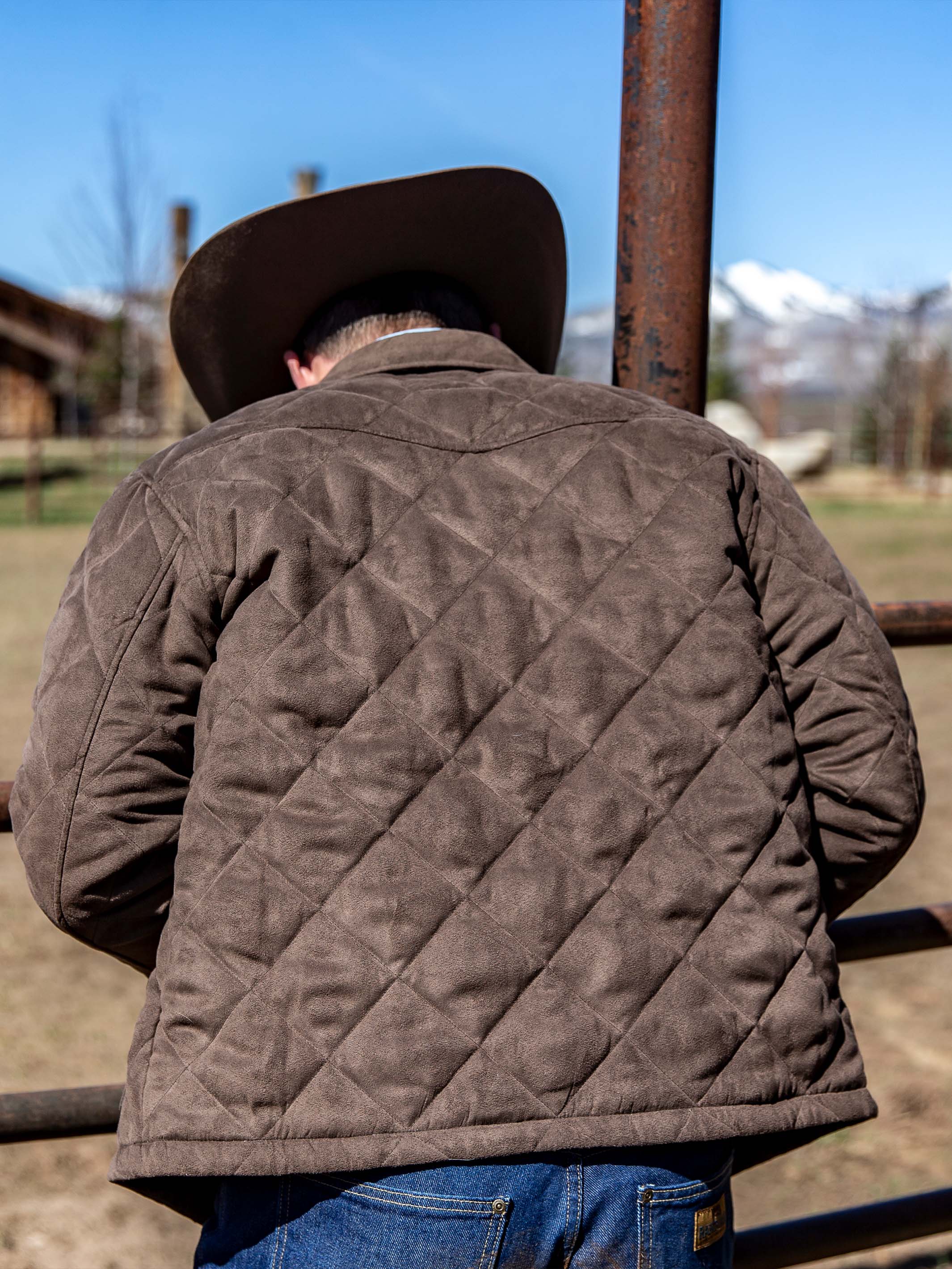 Quilted Microsuede Jacket - Image 13