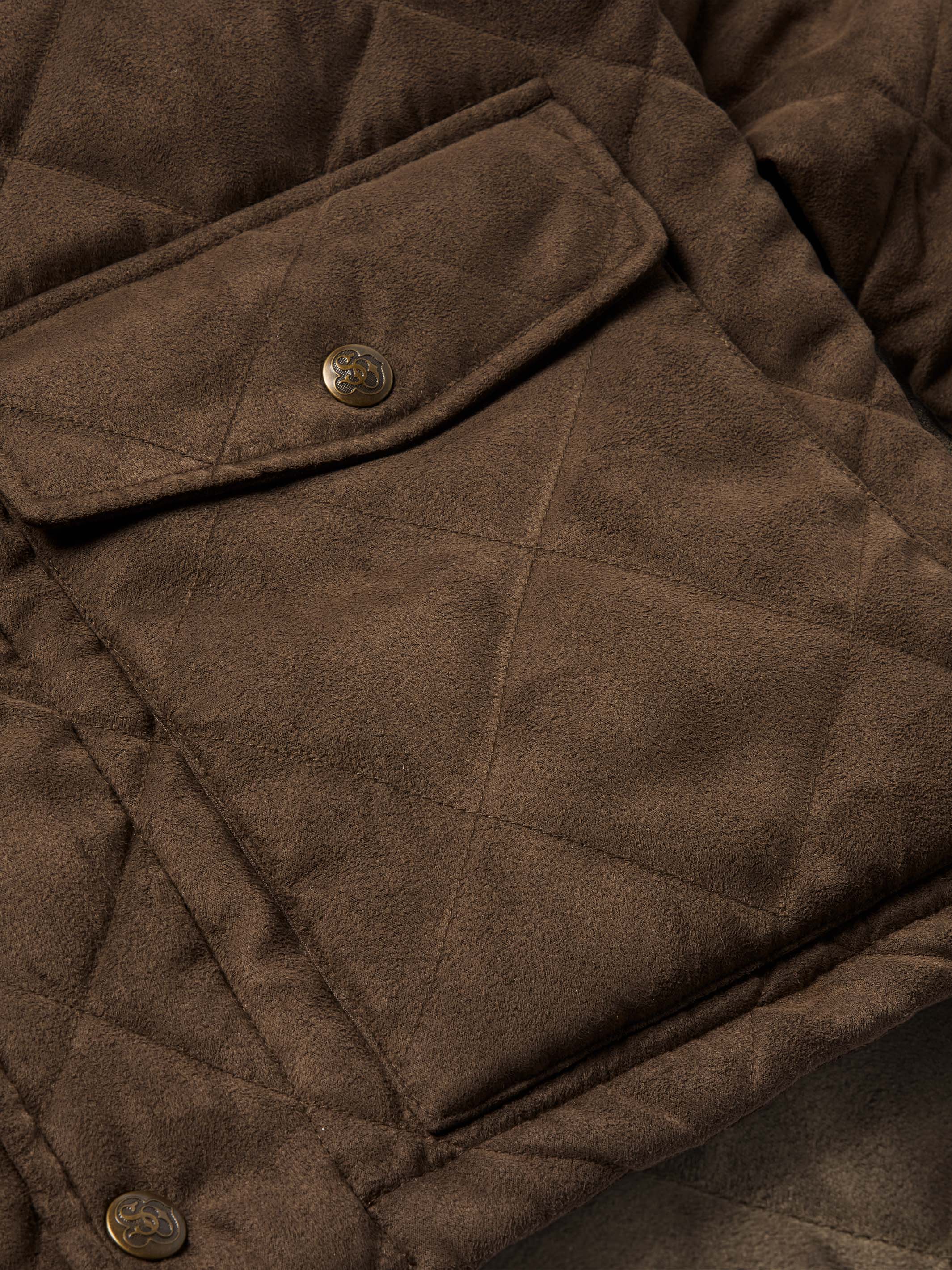 Quilted Microsuede Jacket - Image 19