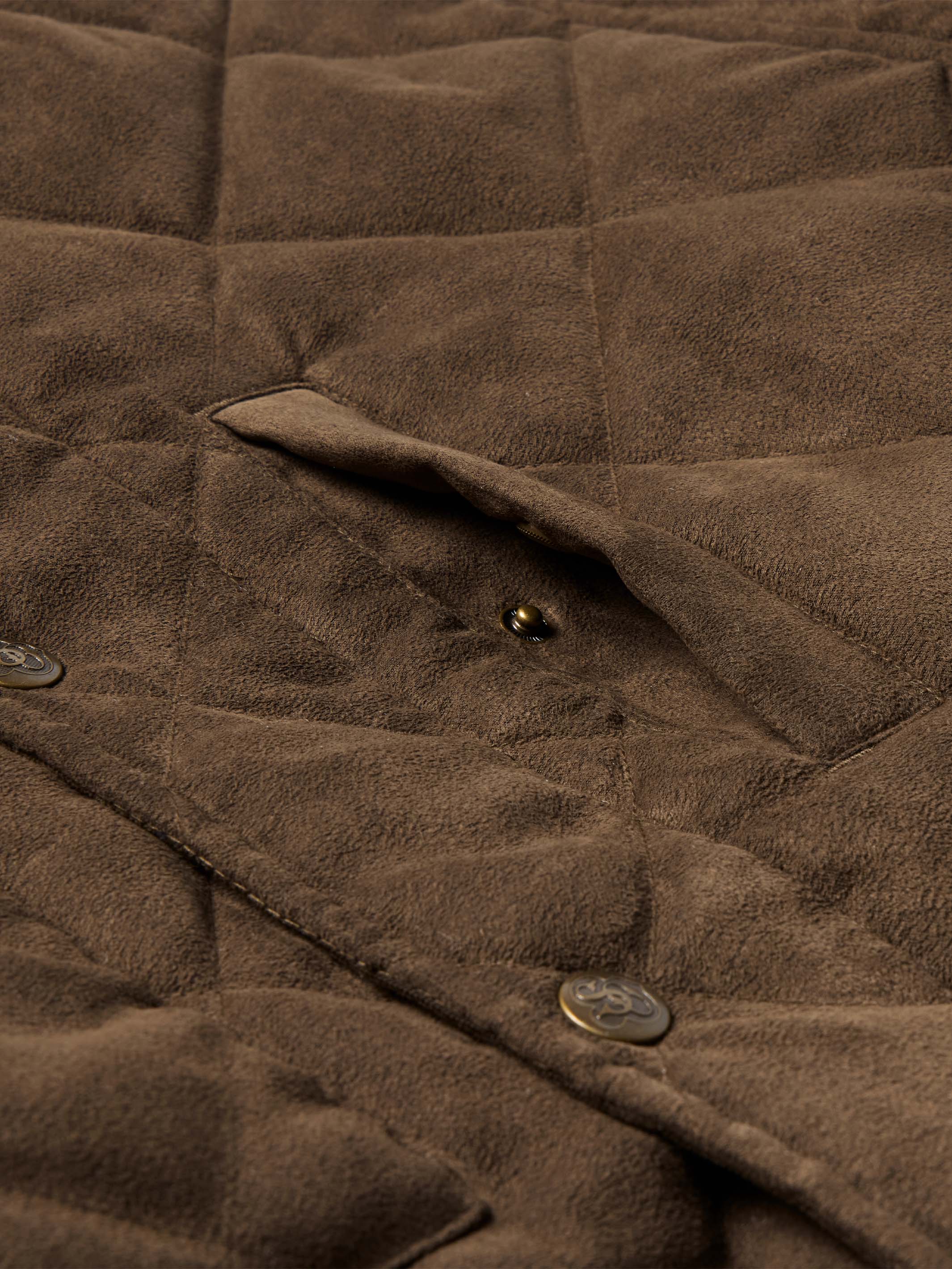 Quilted Microsuede Jacket - Image 20