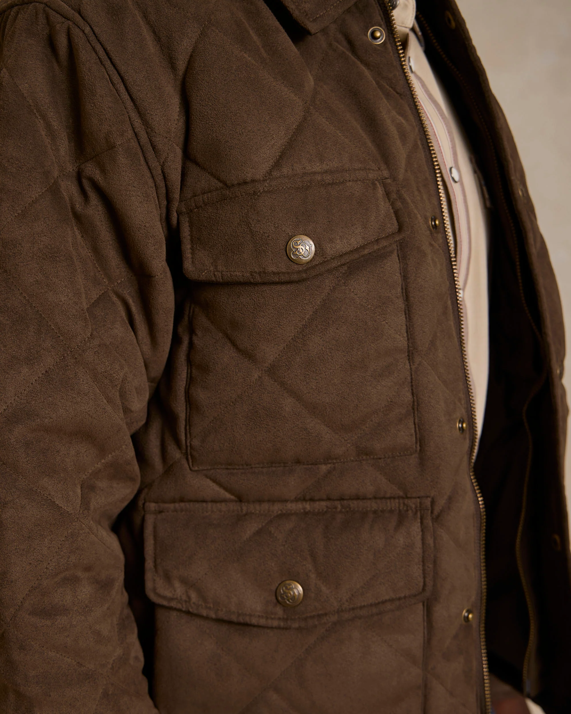Quilted Microsuede Jacket - Image 22