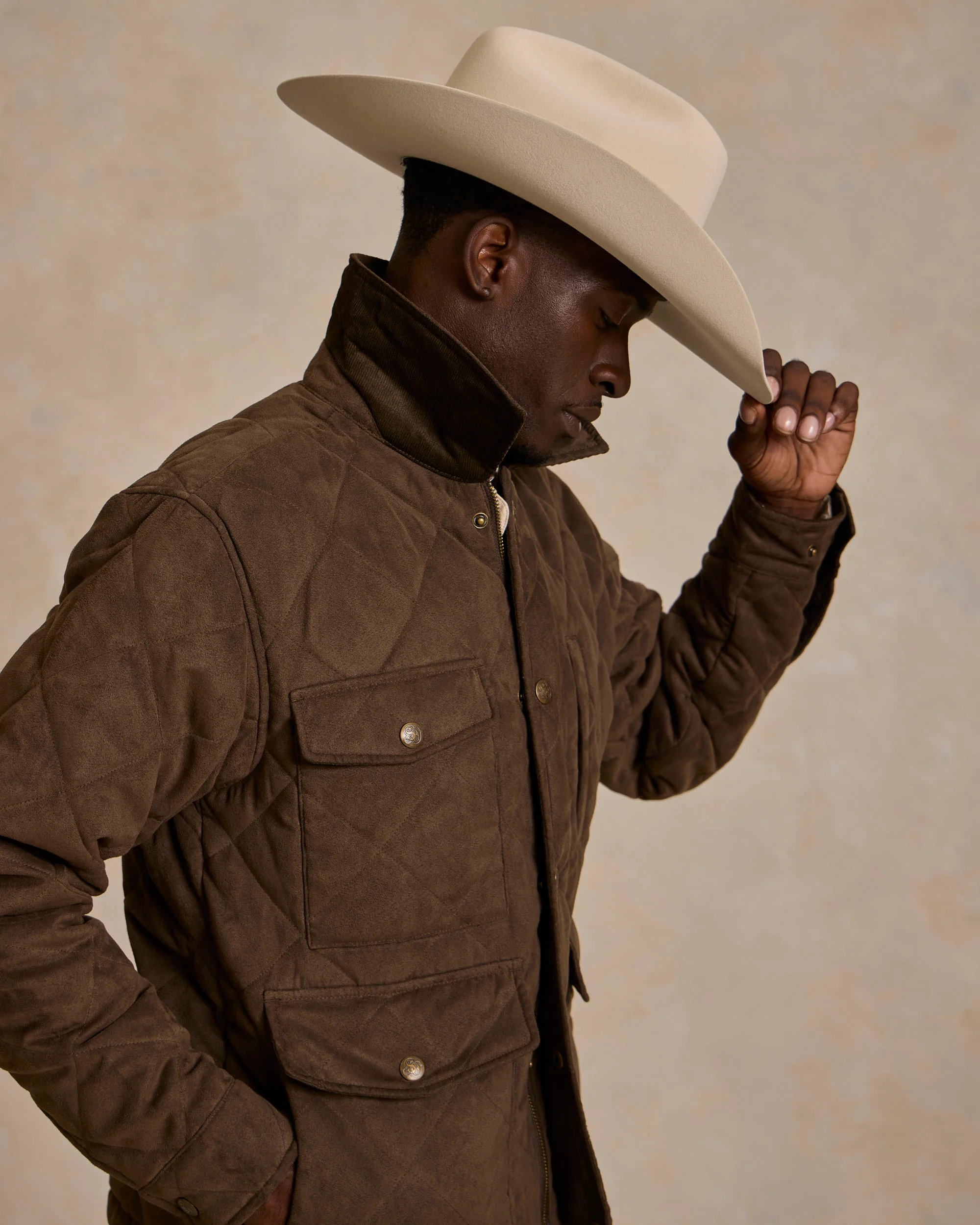 Quilted Microsuede Jacket - Image 8