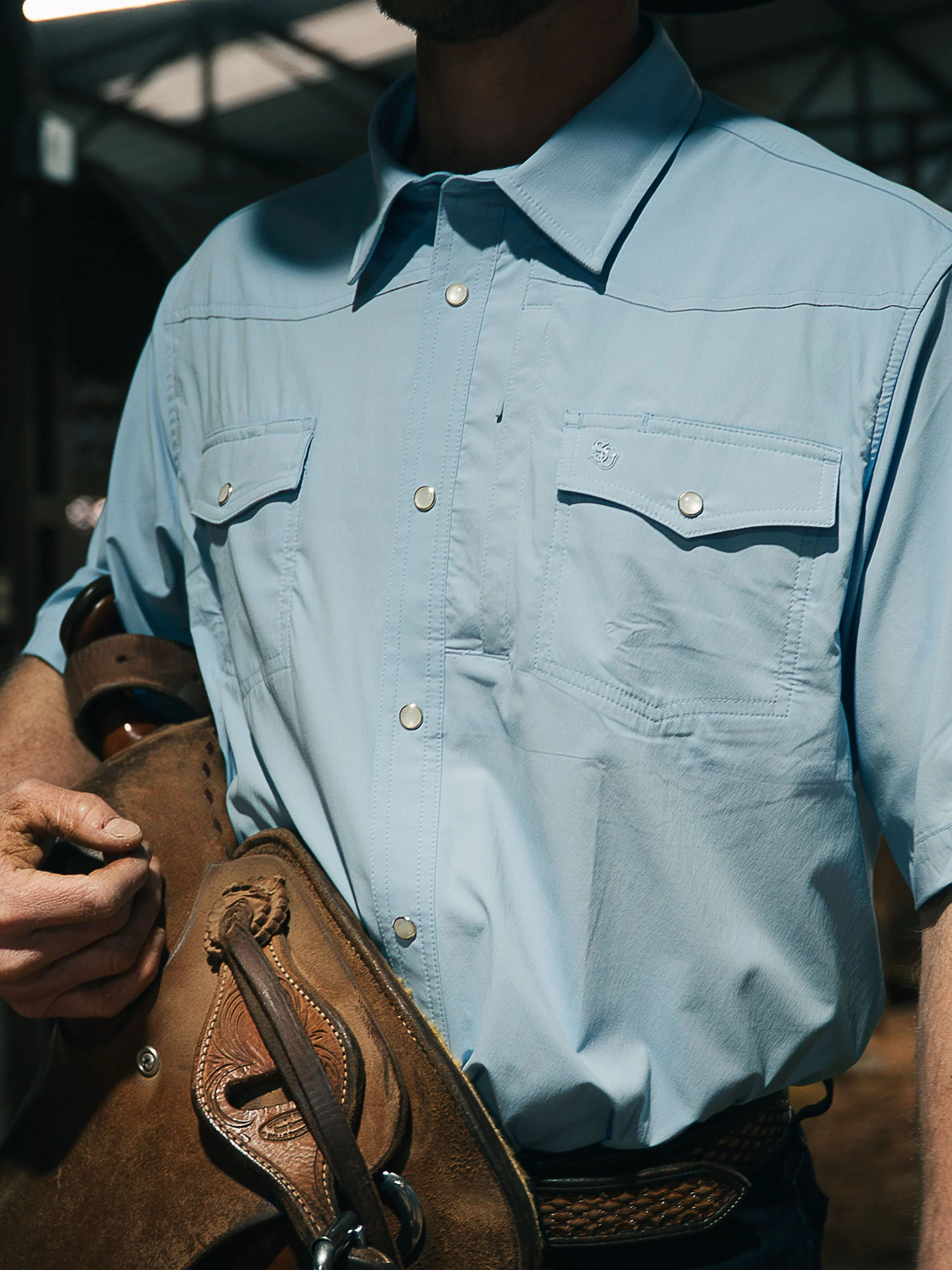 Short Sleeve RangeTek Western Guide Snap Shirt - Image 3