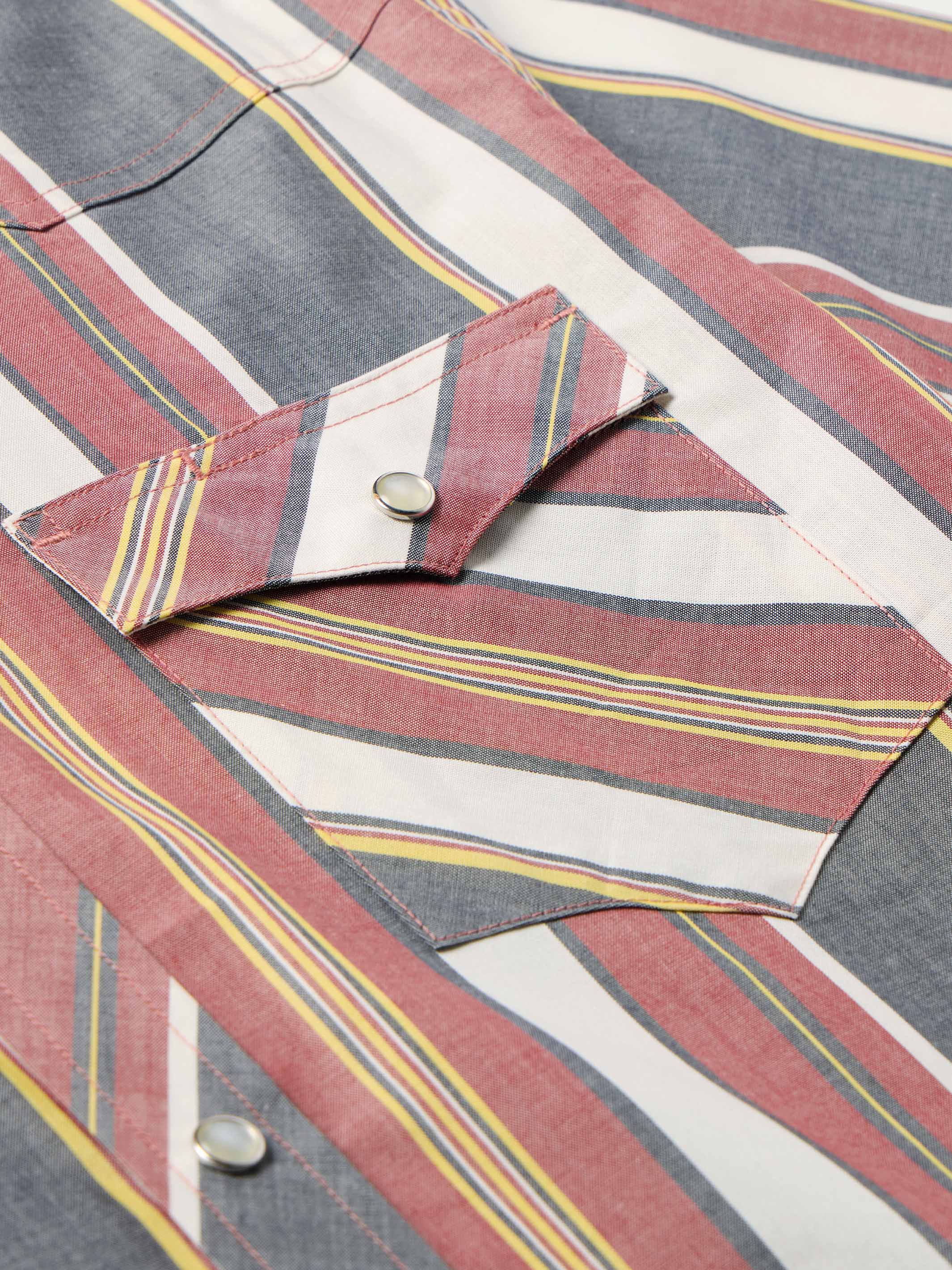 Short Sleeve Vintage Cotton Pearl Snap - Image 6