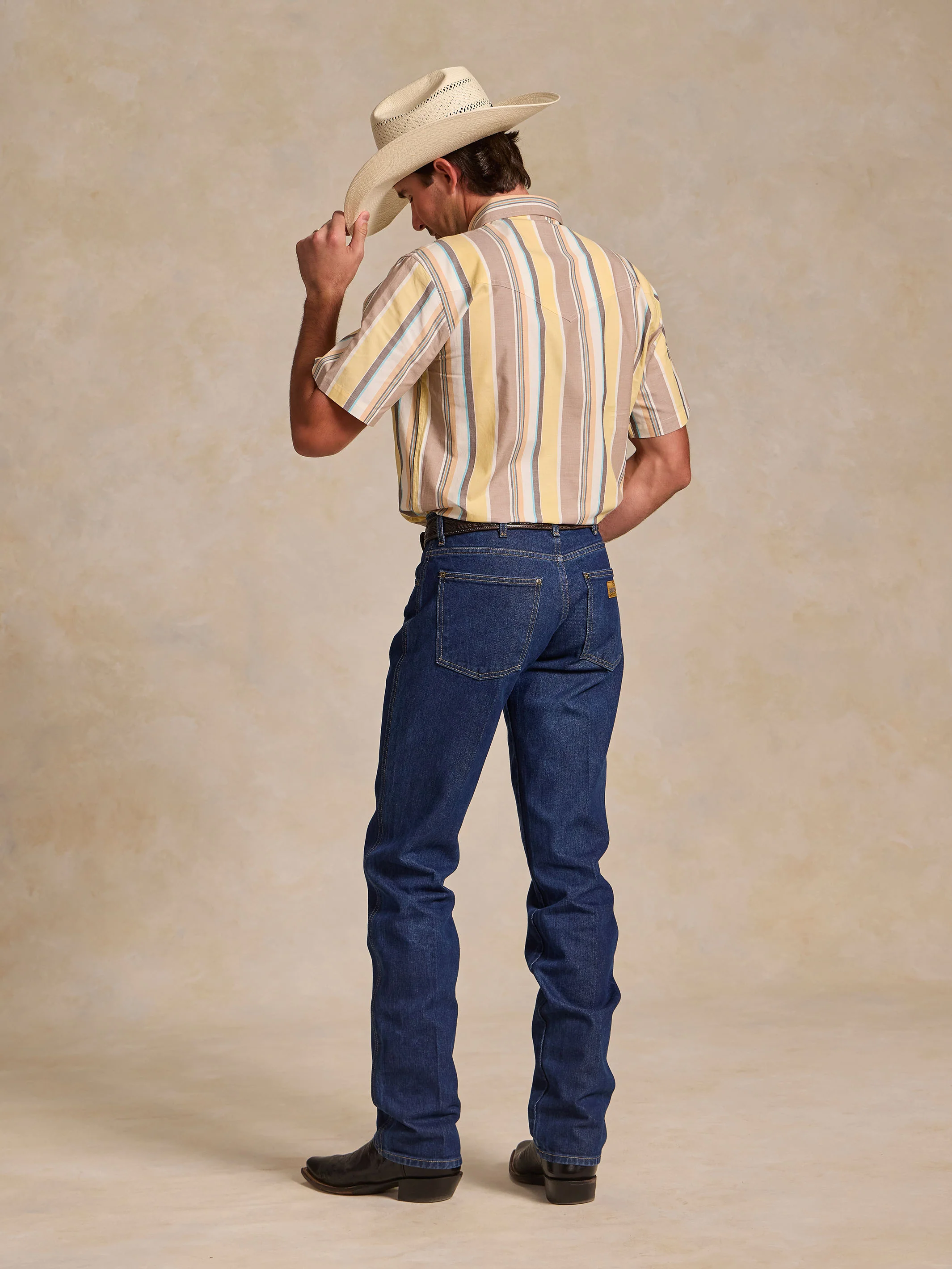 Short Sleeve Vintage Cotton Pearl Snap - Image 3