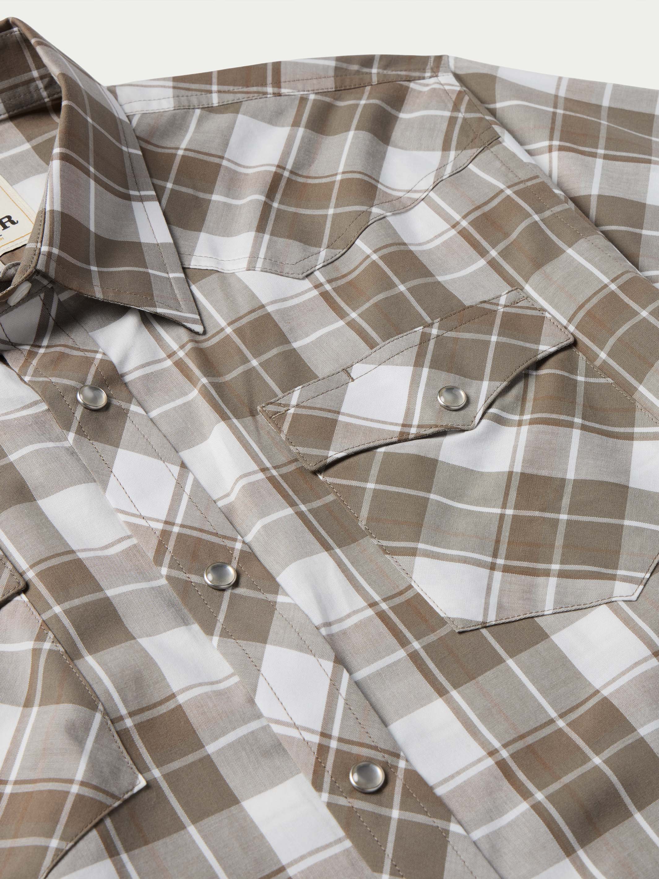 Short Sleeve Vintage Cotton Pearl Snap - Image 6