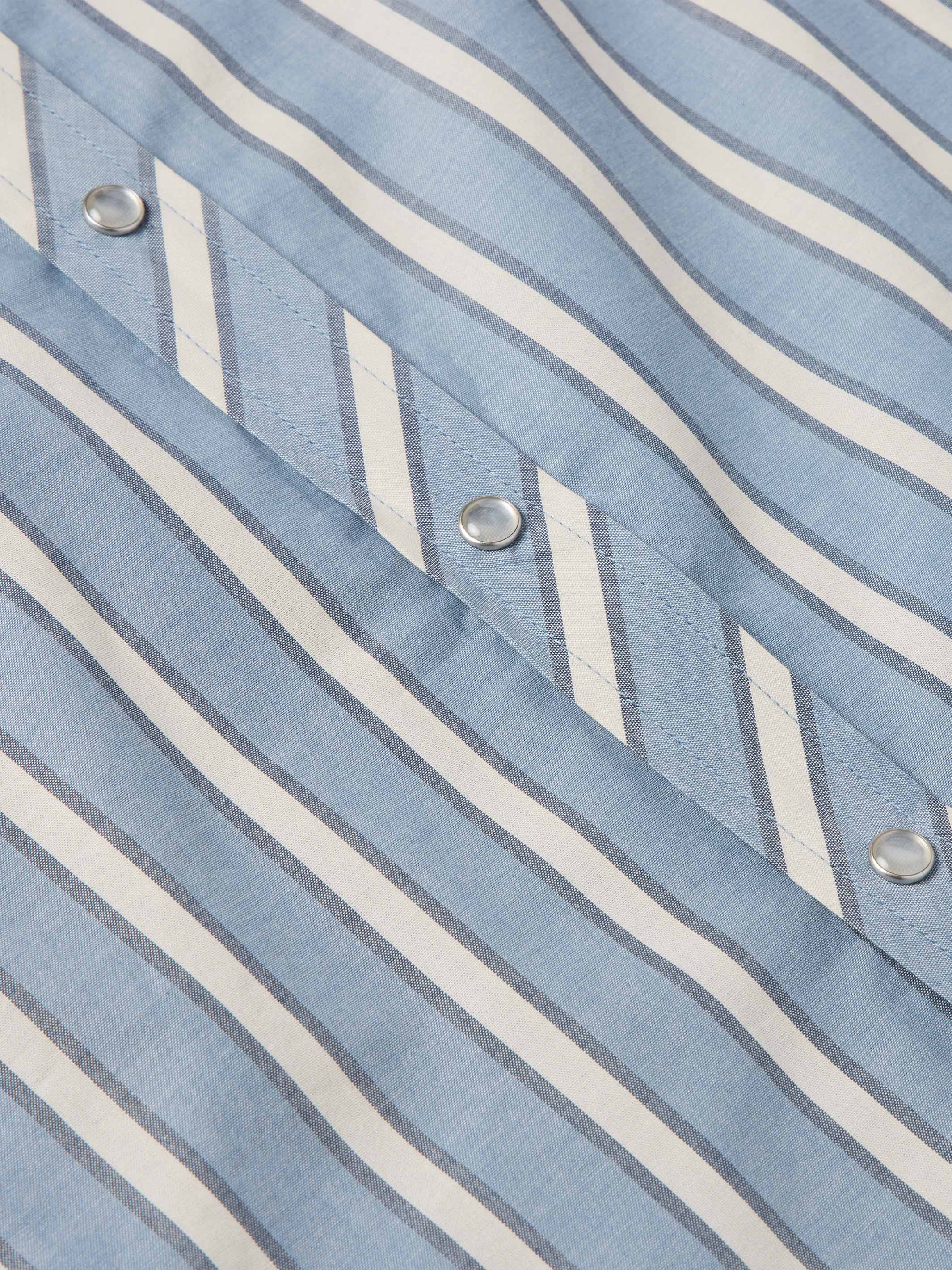Short Sleeve Vintage Cotton Pearl Snap - Image 11