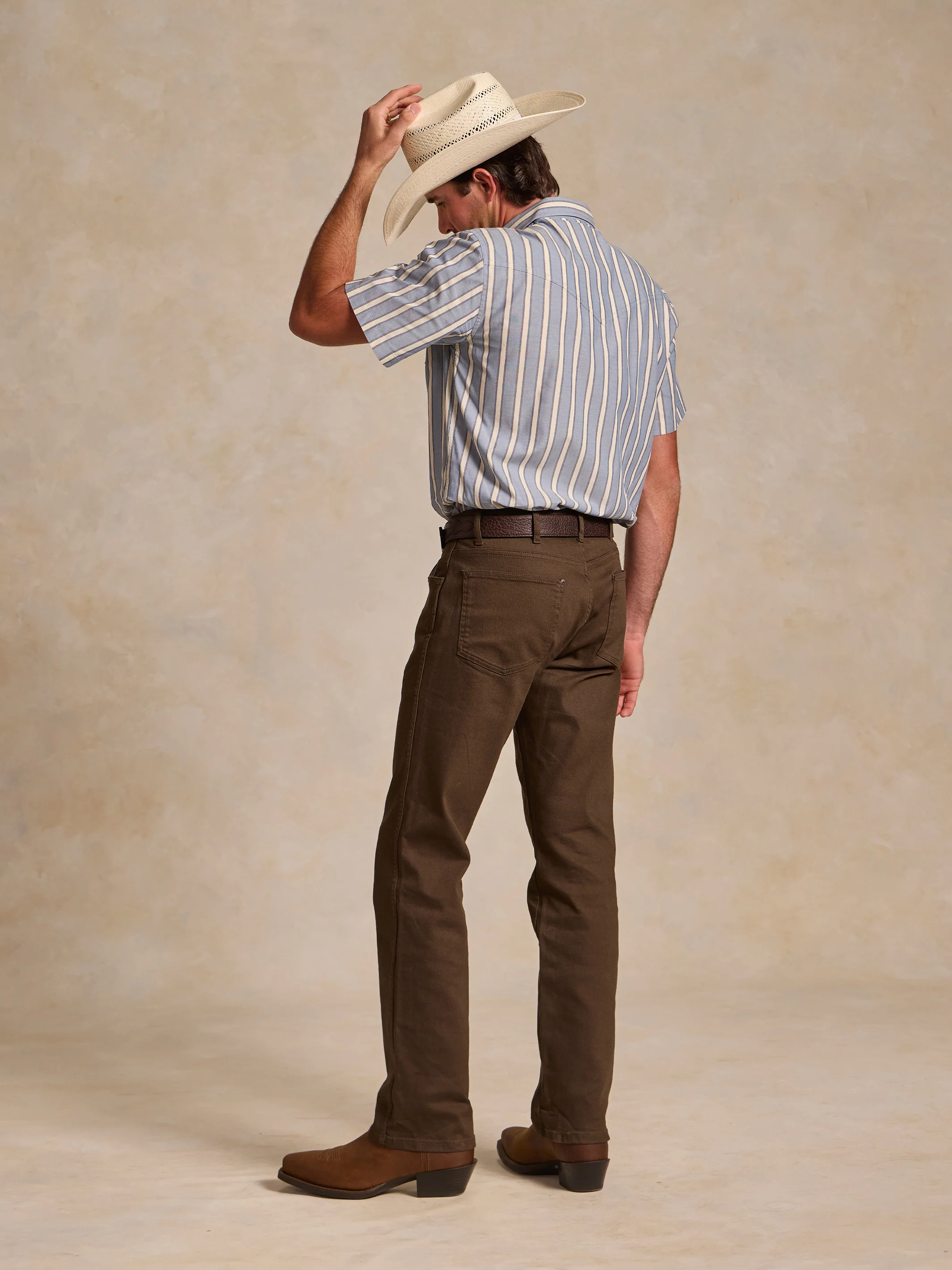 Short Sleeve Vintage Cotton Pearl Snap - Image 6