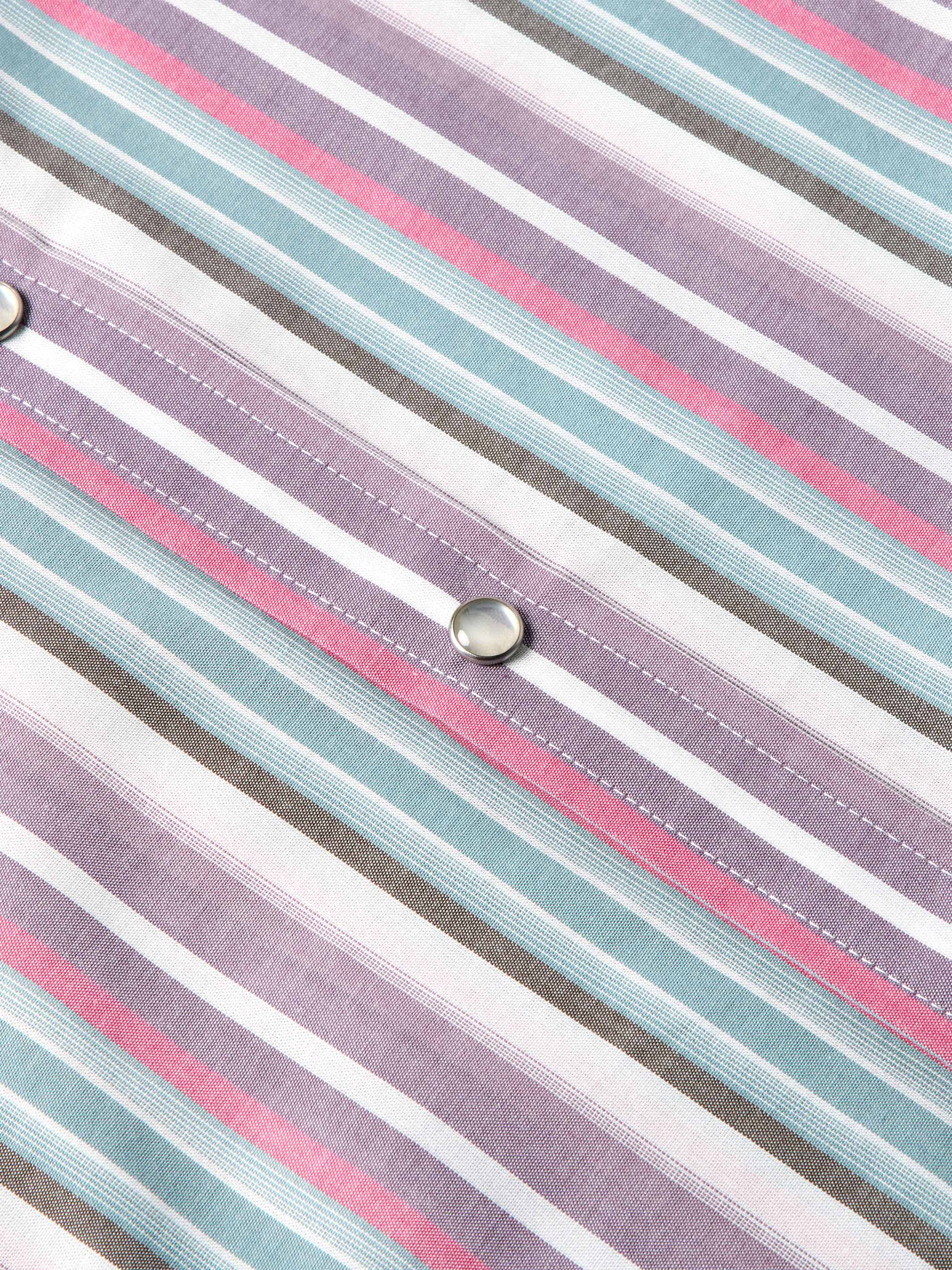 Short Sleeve Vintage Cotton Pearl Snap - Image 6