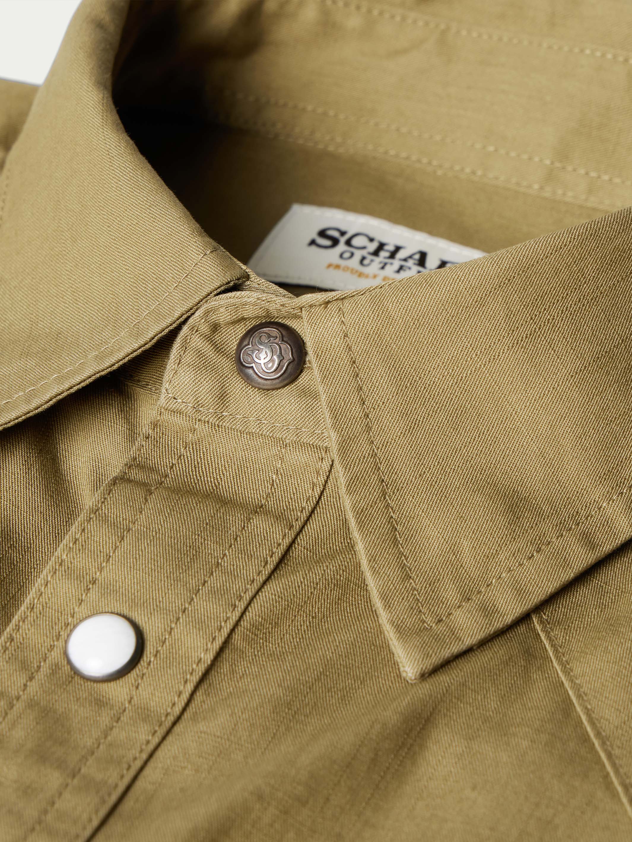 Slub Twill Shirt with Snaps - Image 4