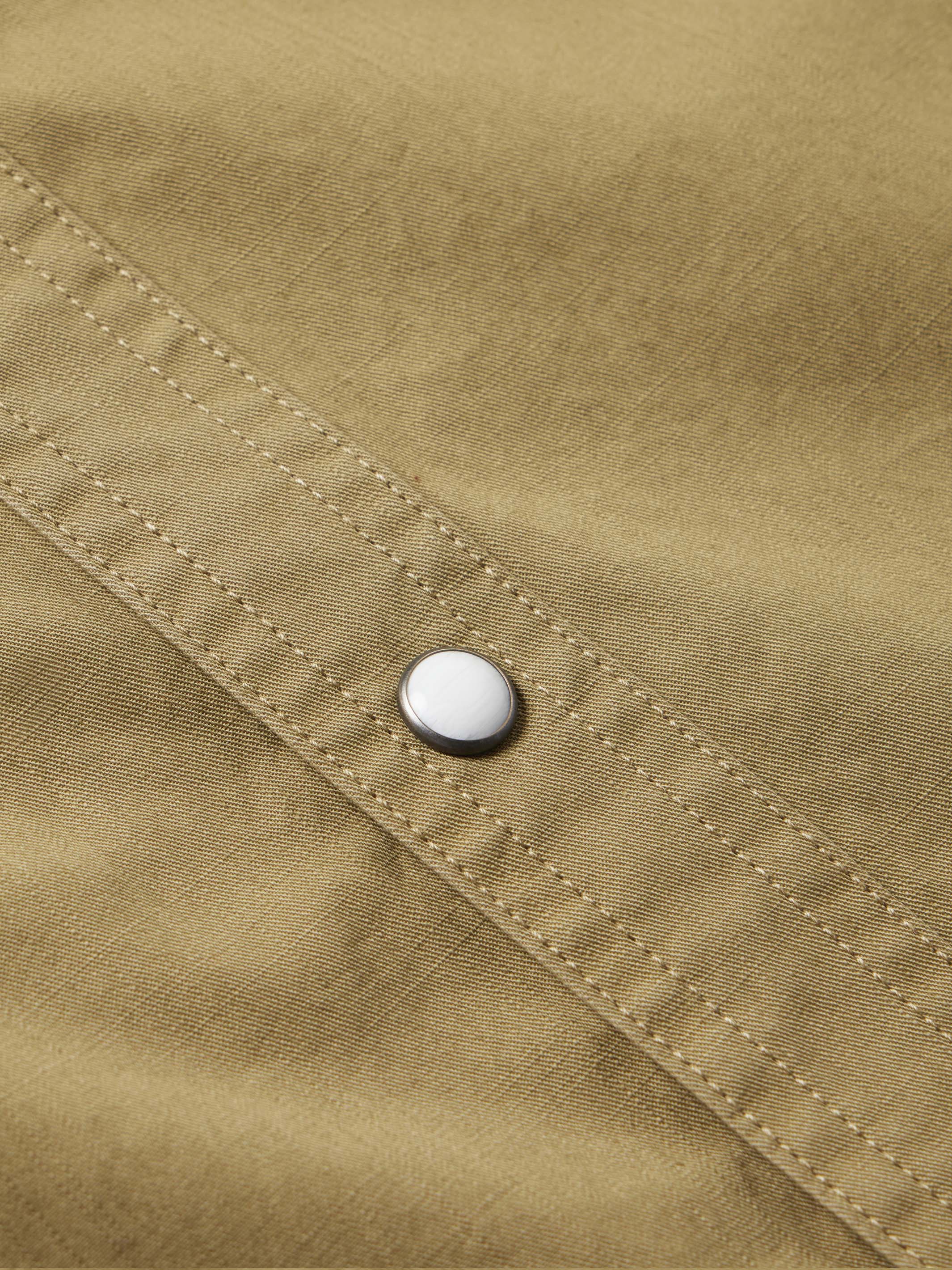 Slub Twill Shirt with Snaps - Image 6