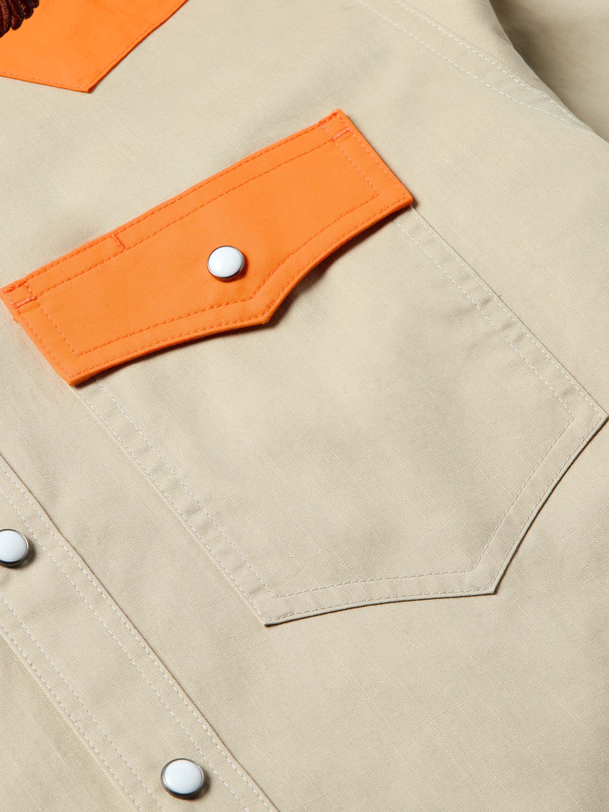 Slub Twill Shirt with Snaps - Image 10