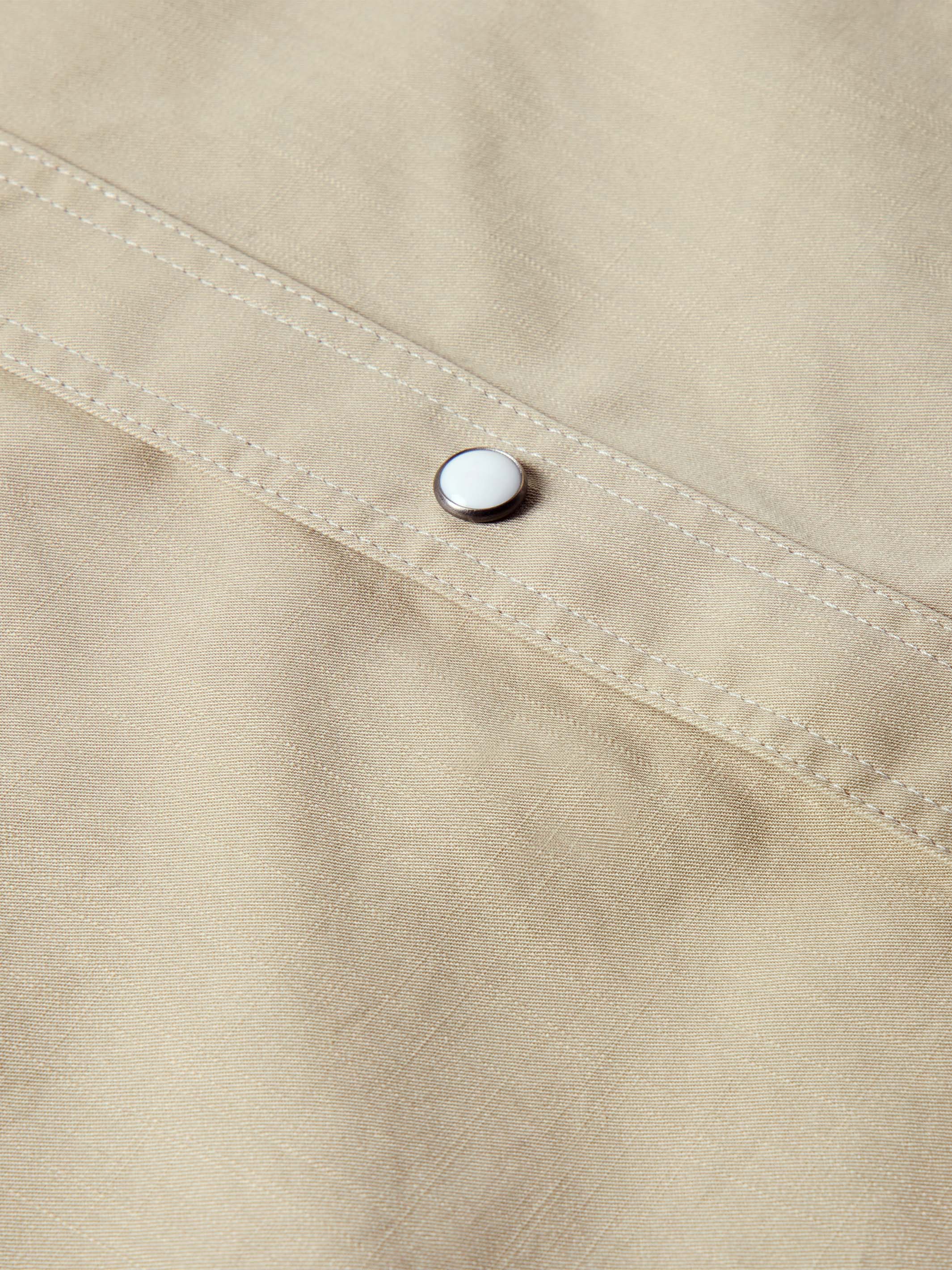 Slub Twill Shirt with Snaps - Image 11