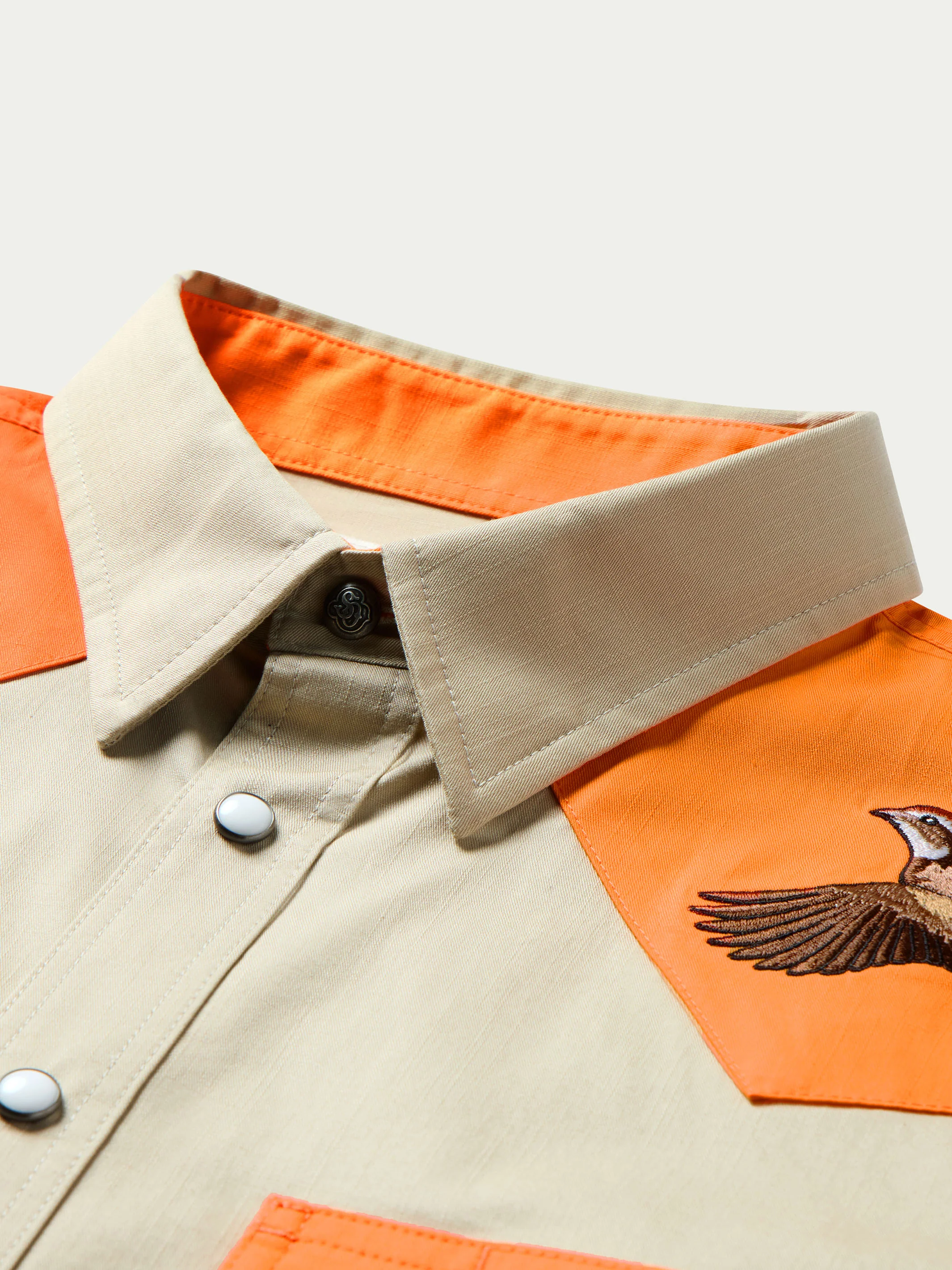 Slub Twill Shirt with Snaps - Image 6