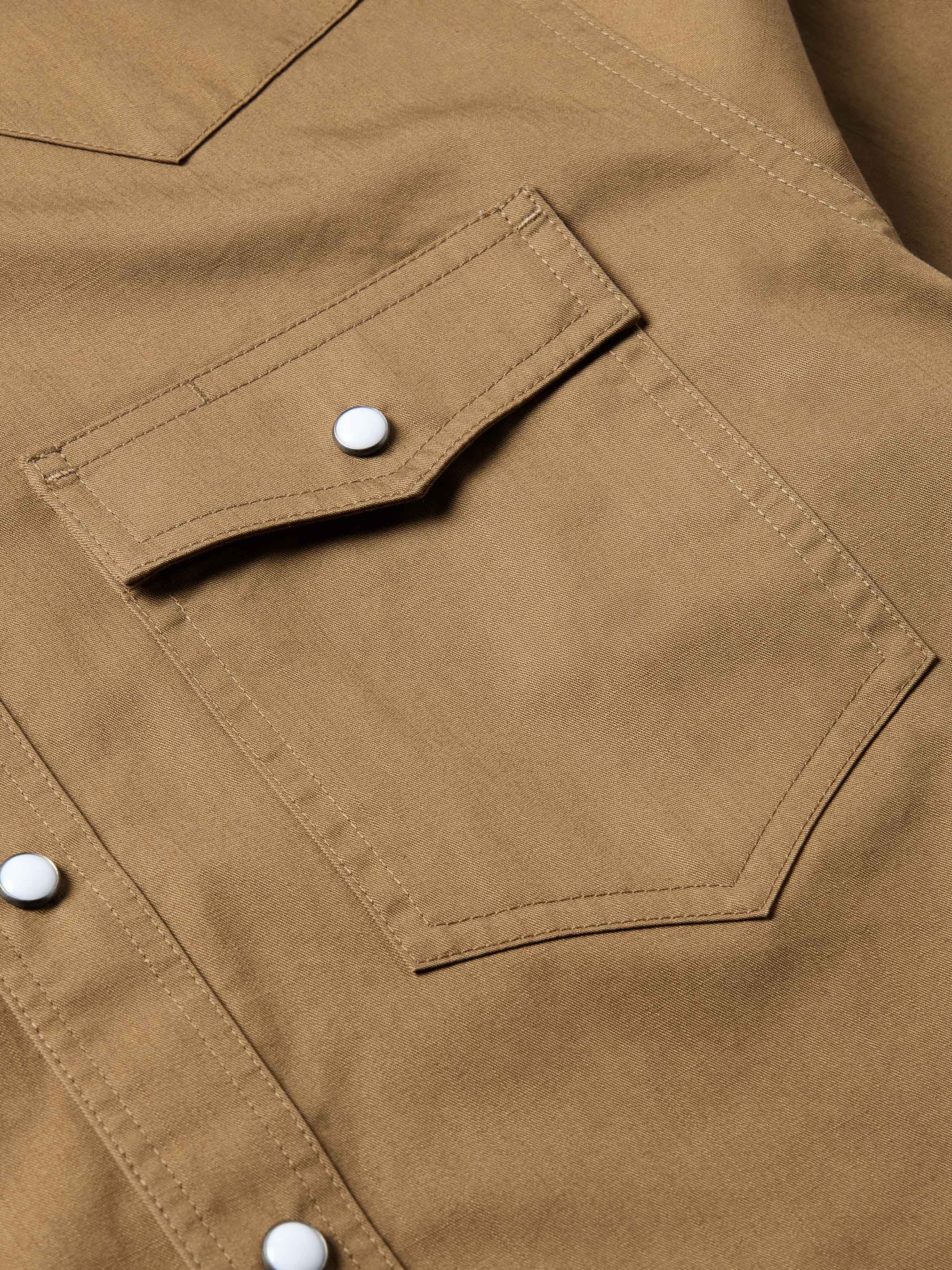 Slub Twill Shirt with Snaps - Image 10