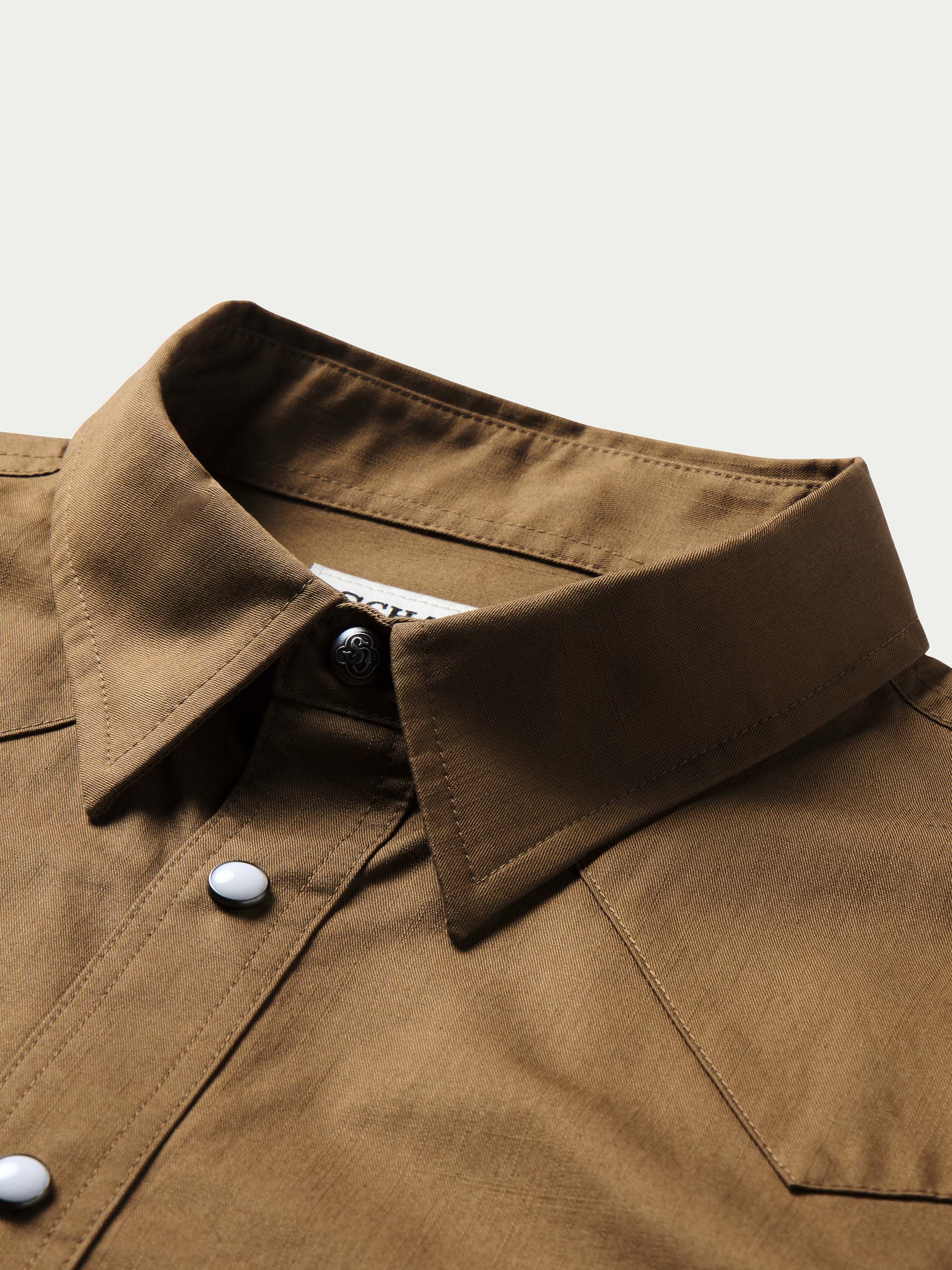 Slub Twill Shirt with Snaps - Image 7