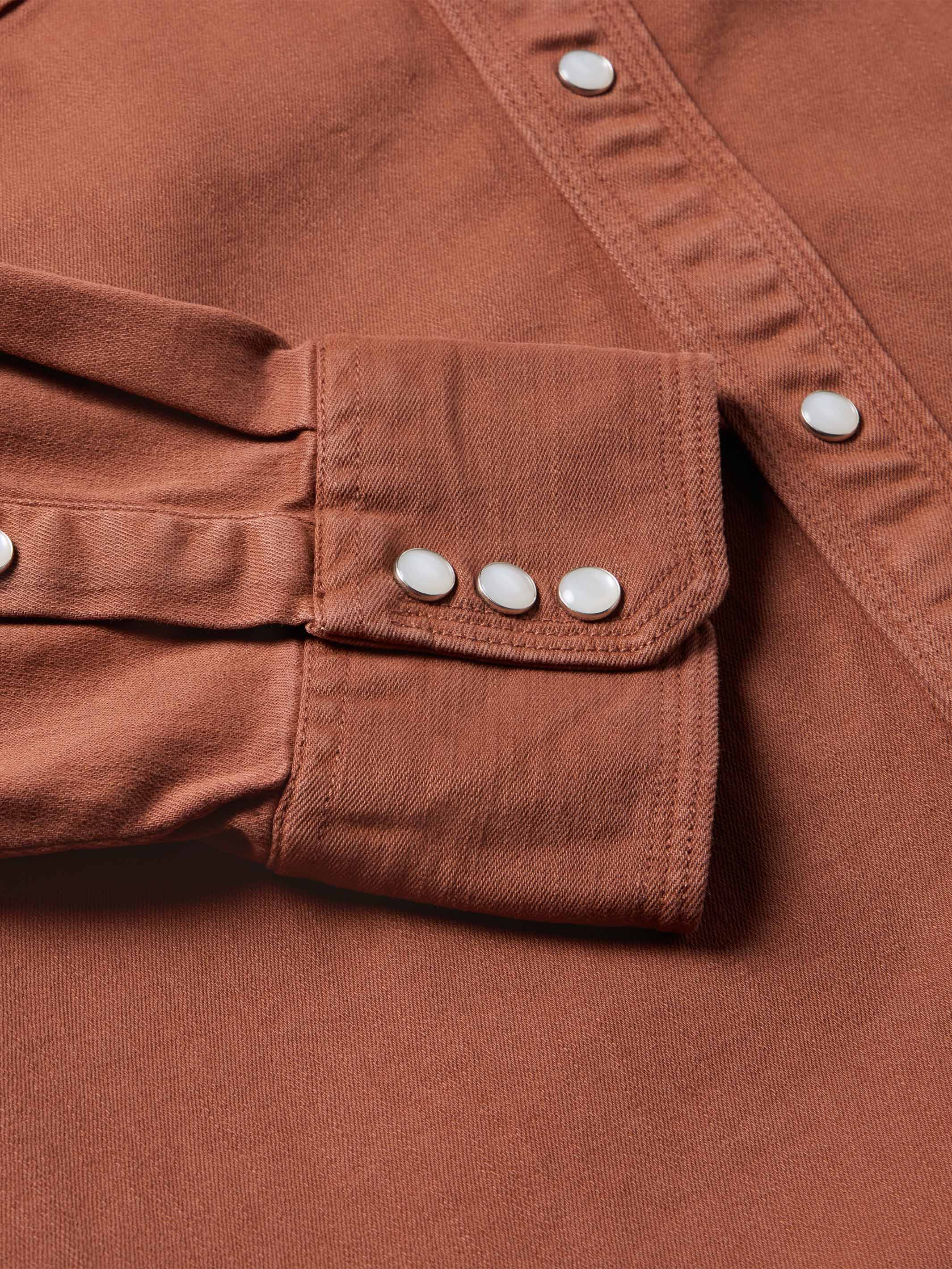 Western Denim Snap Shirt - Image 5