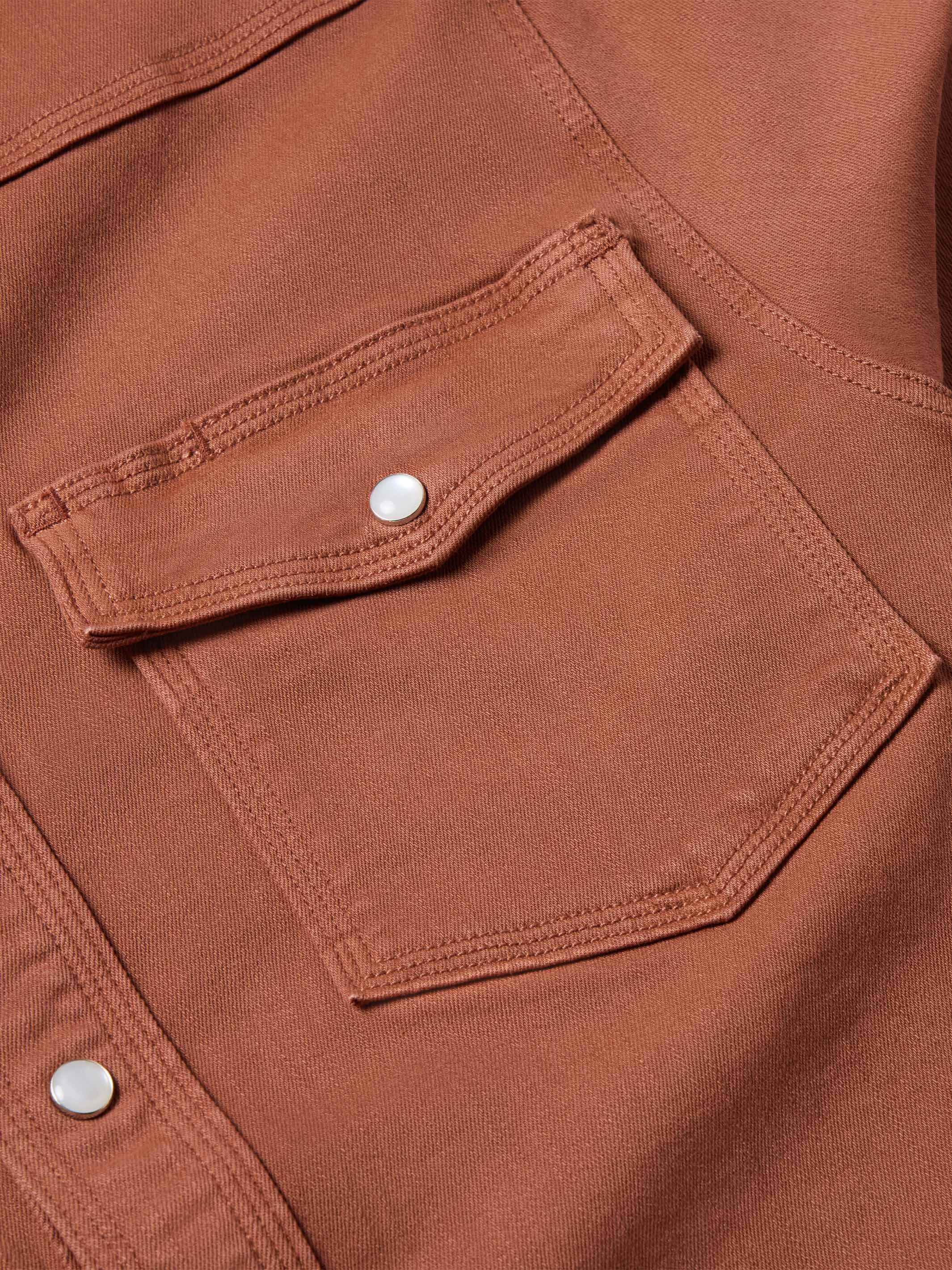 Western Denim Snap Shirt - Image 6