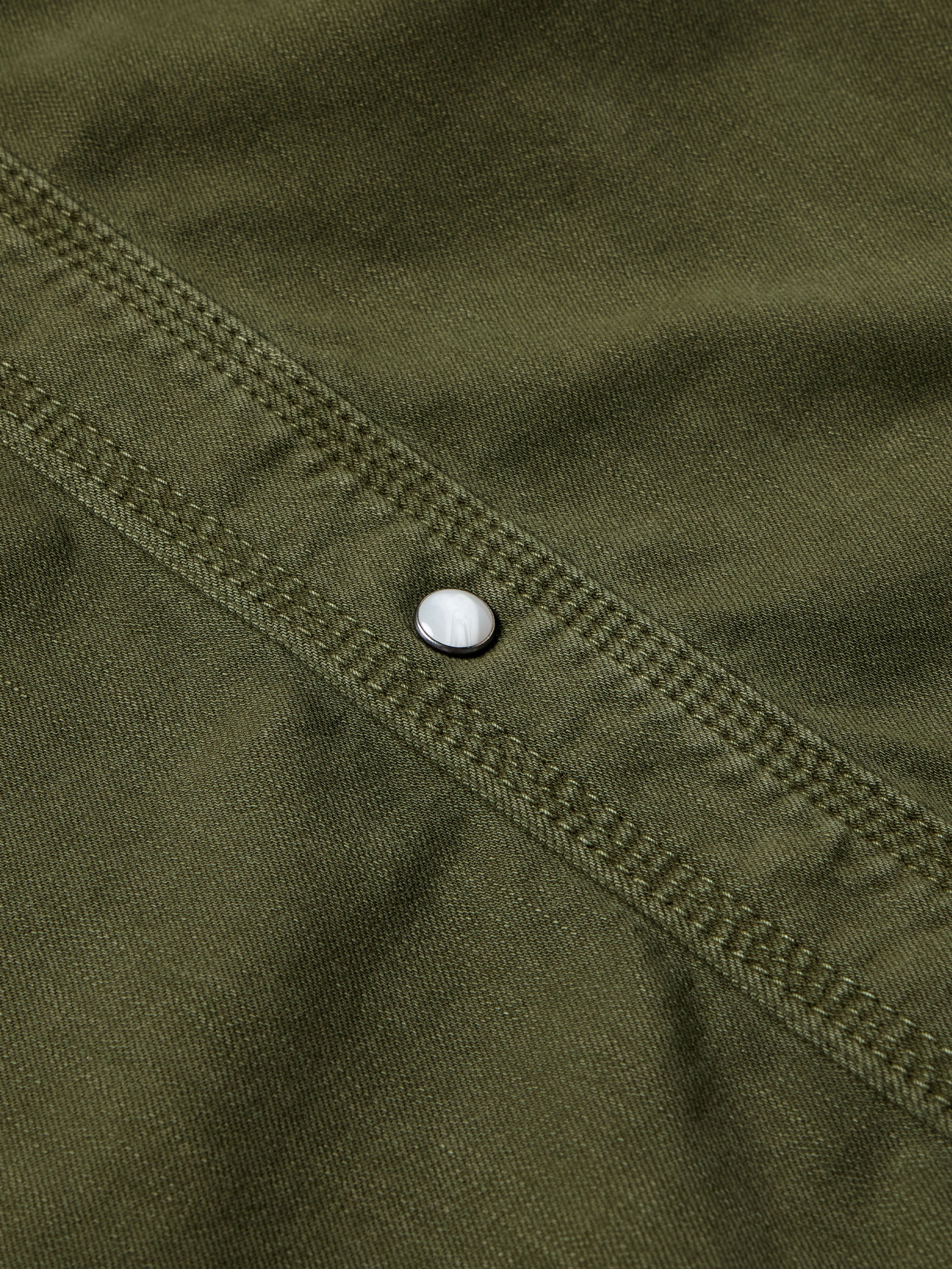 Western Denim Snap Shirt - Image 12