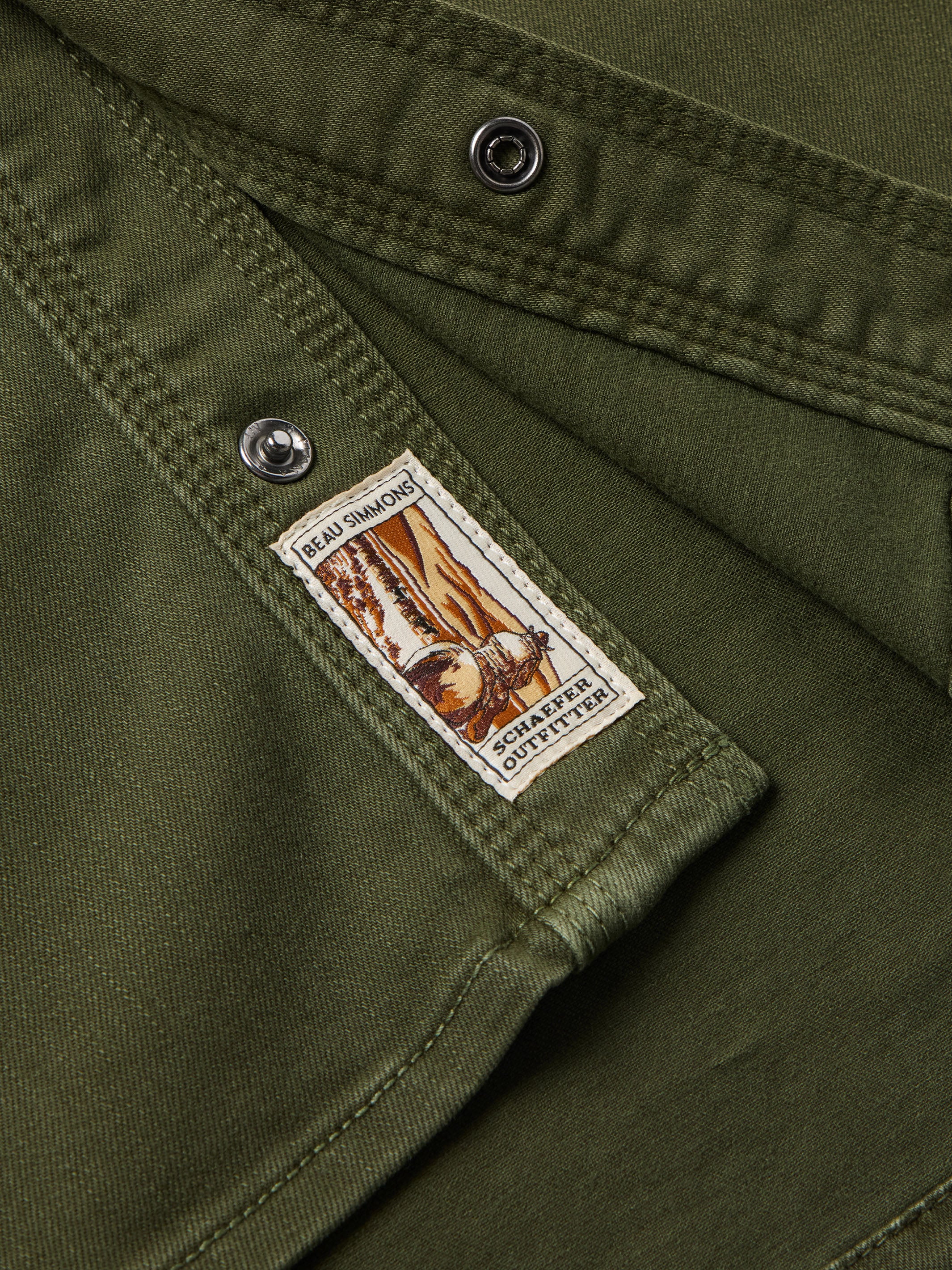 Western Denim Snap Shirt - Image 6