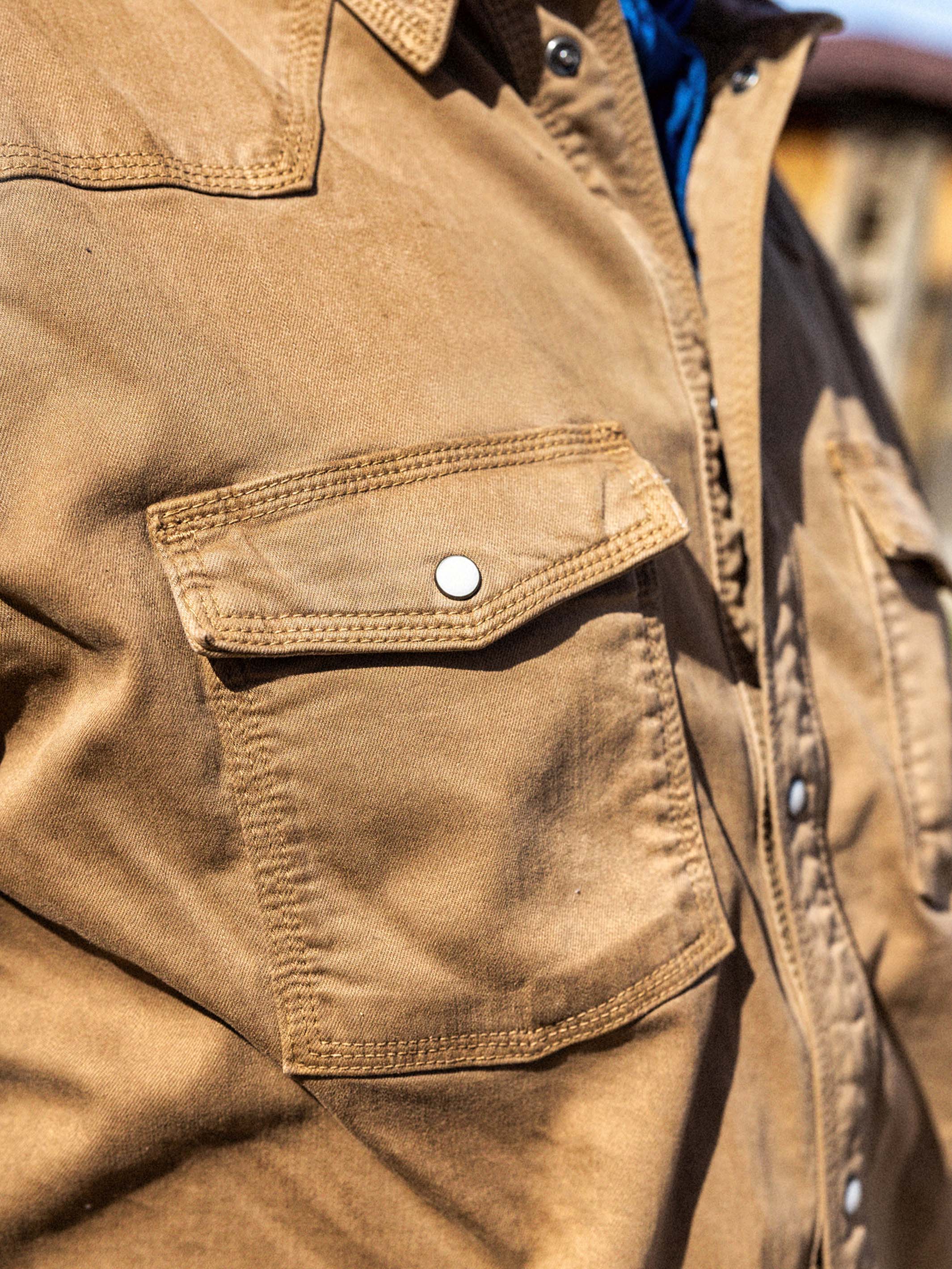 Western Denim Snap Shirt - Image 6