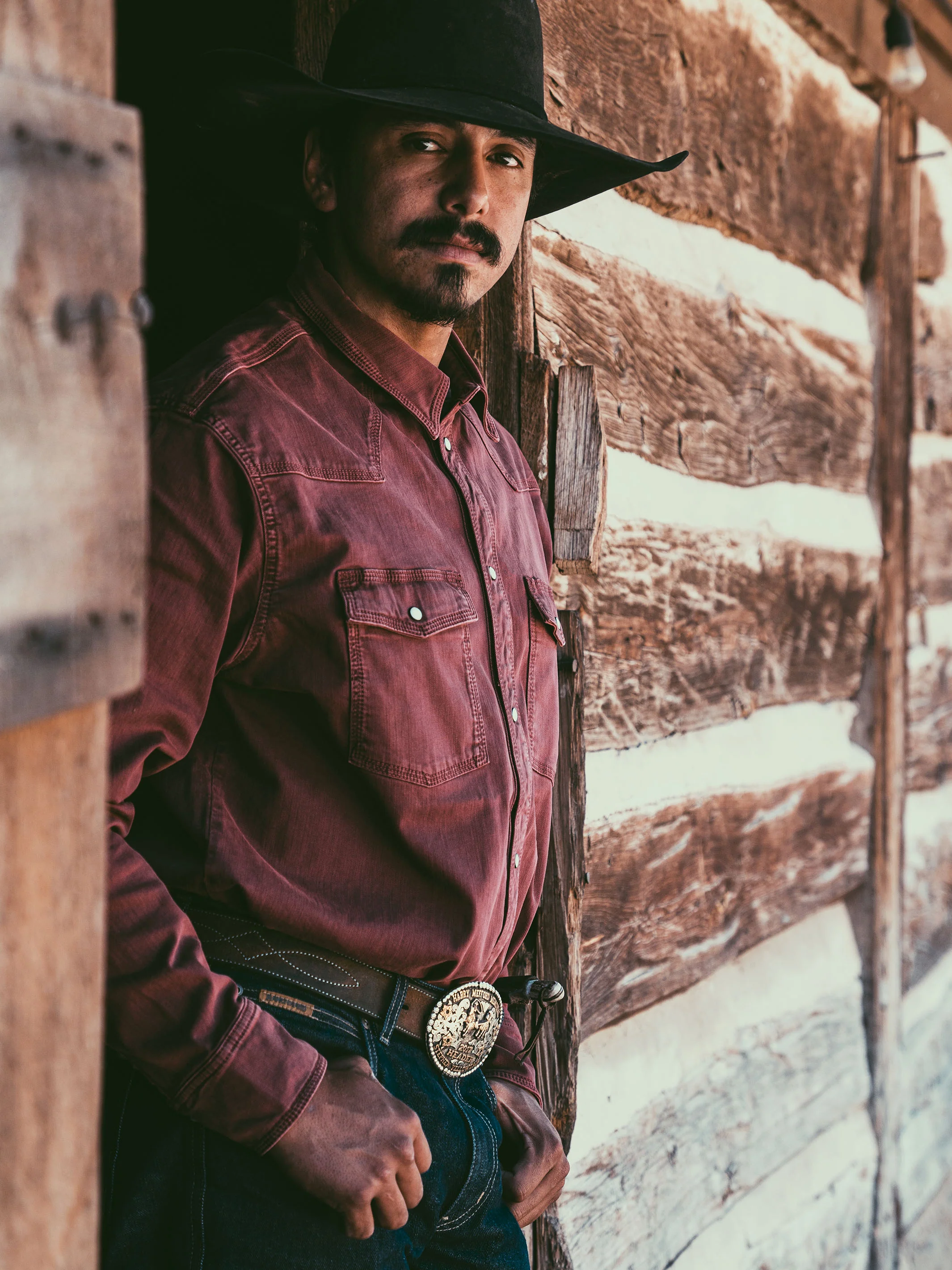 Western Denim Snap Shirt - Image 2