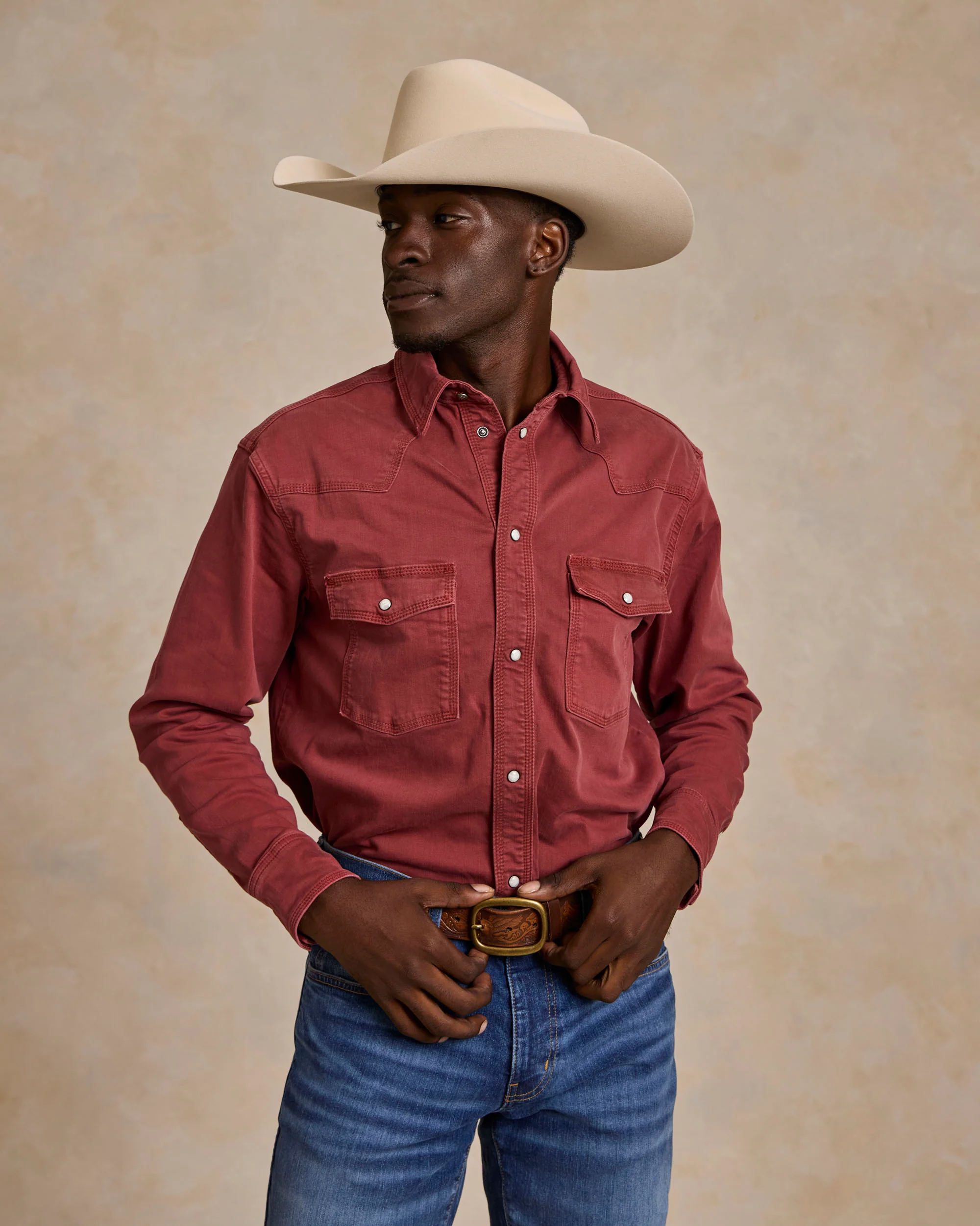 Western Denim Snap Shirt - Image 3