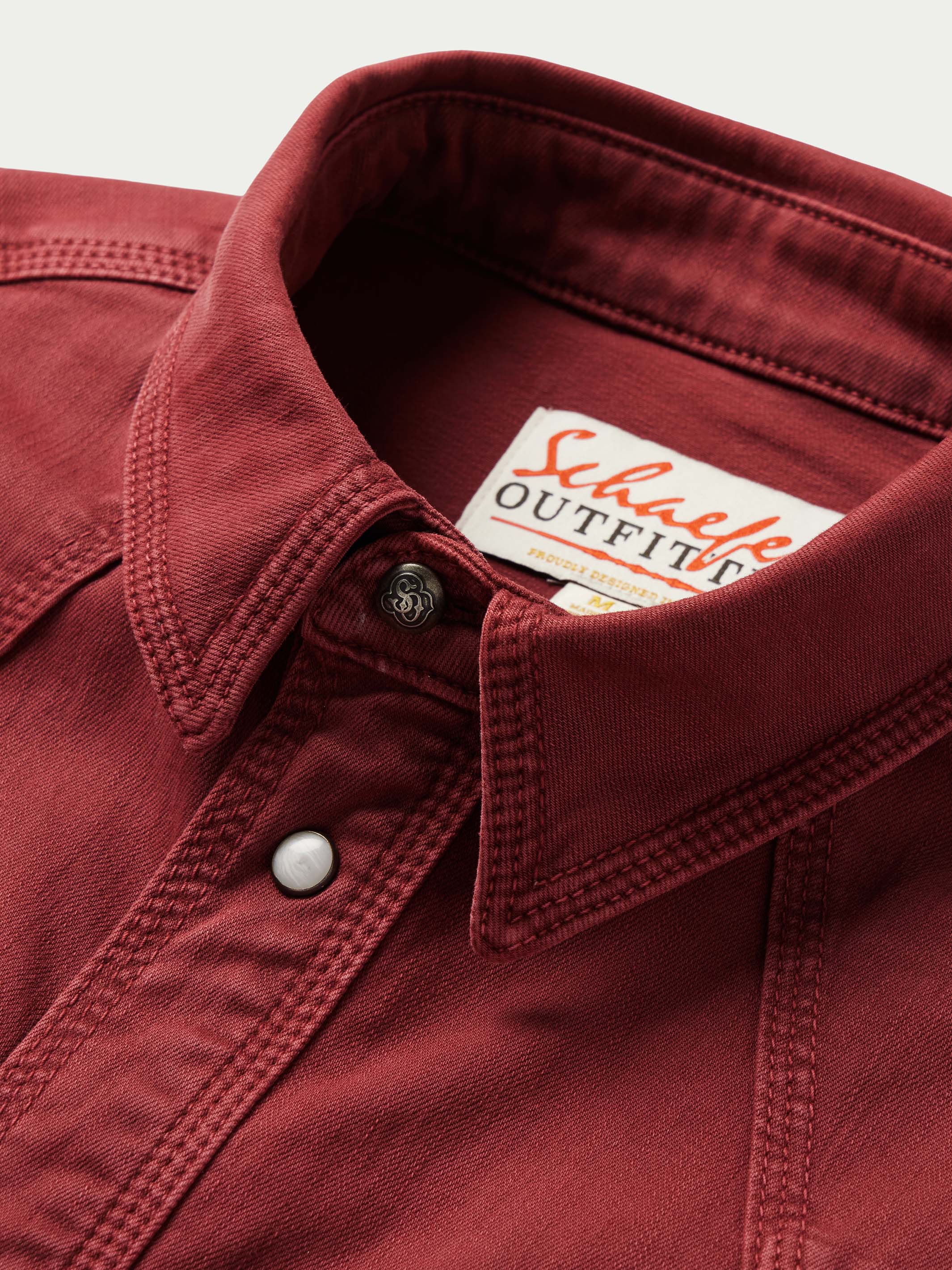 Western Denim Snap Shirt - Image 9