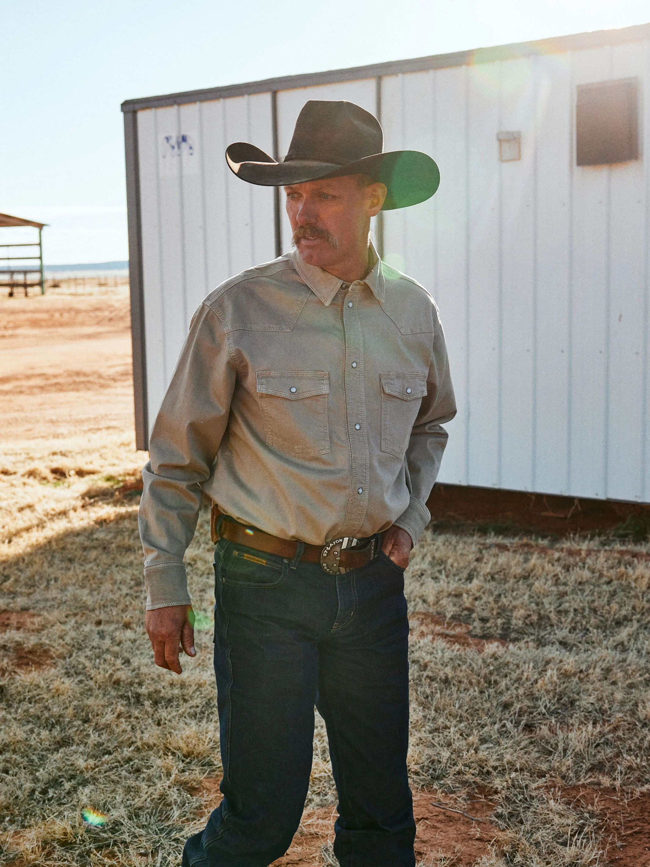 Western Denim Snap Shirt - Image 4
