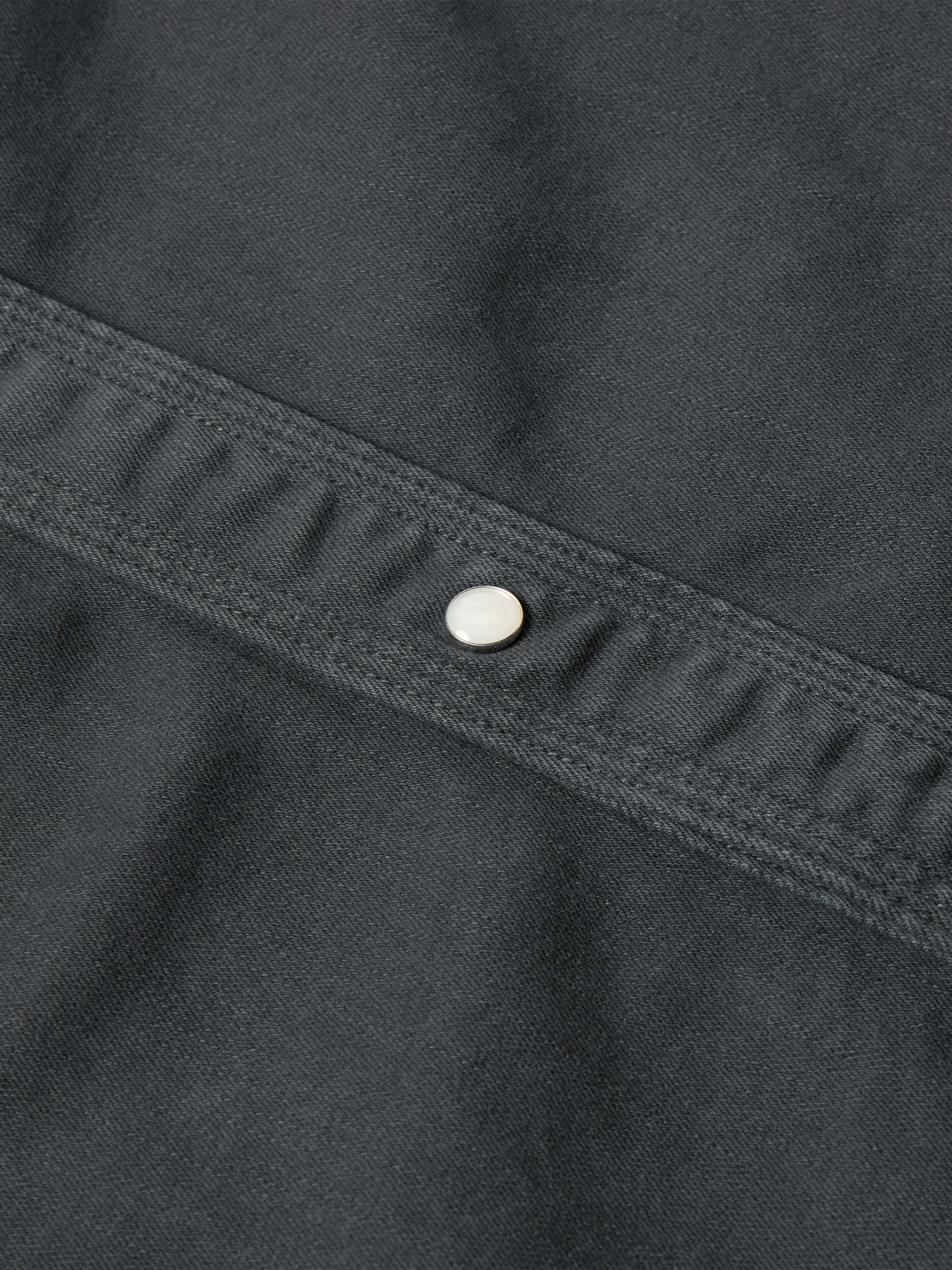 Western Denim Snap Shirt - Image 3