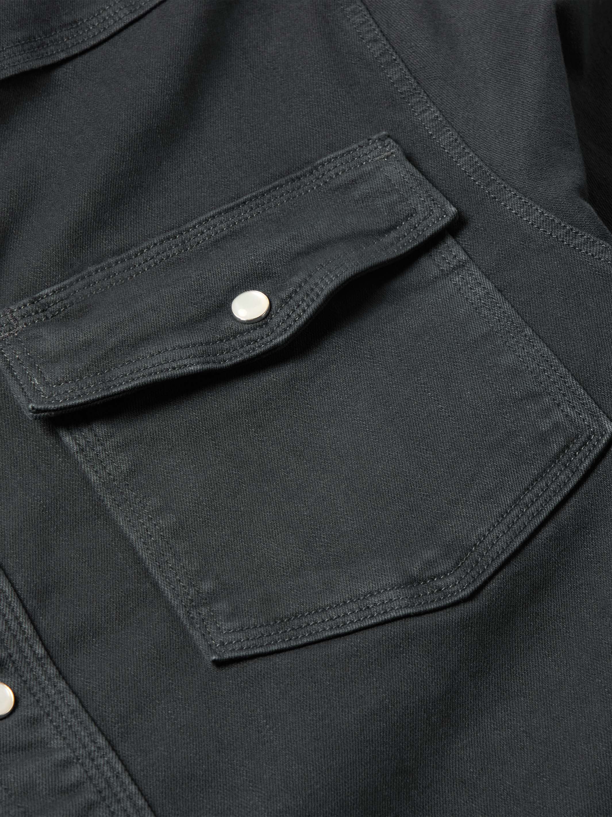 Western Denim Snap Shirt - Image 4