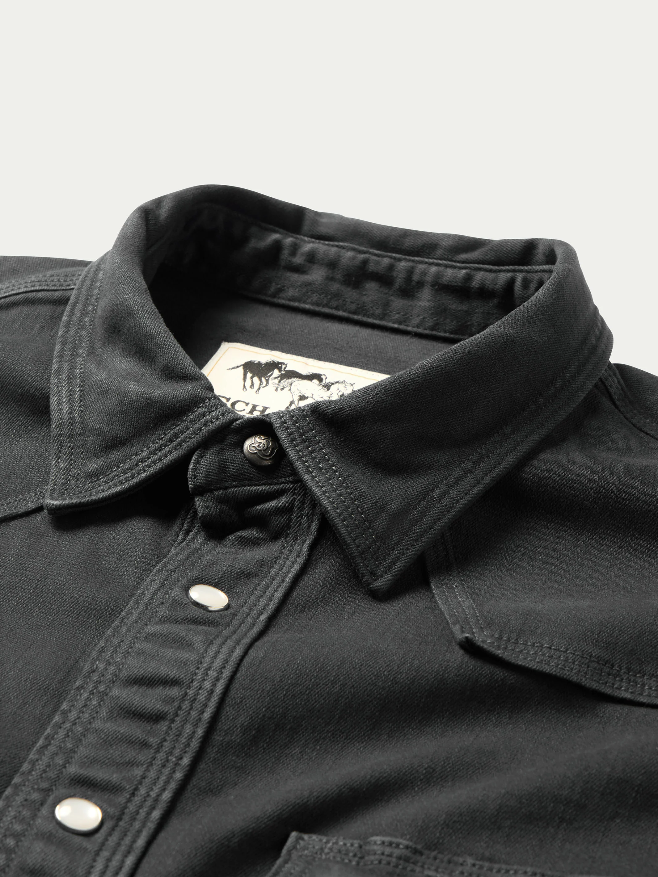 Western Denim Snap Shirt - Image 7