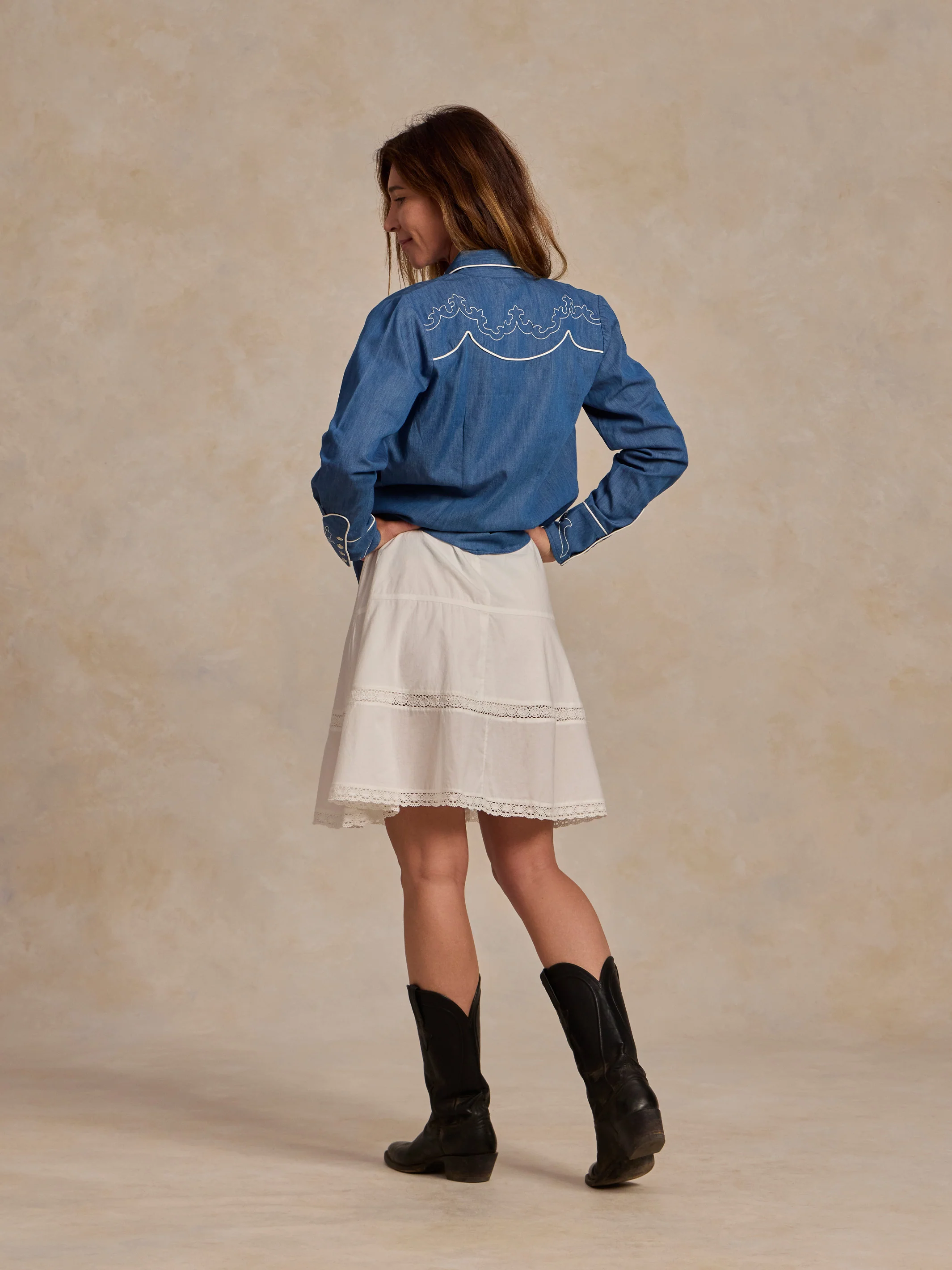 Women's Embroidered Dale Shirt - Image 10