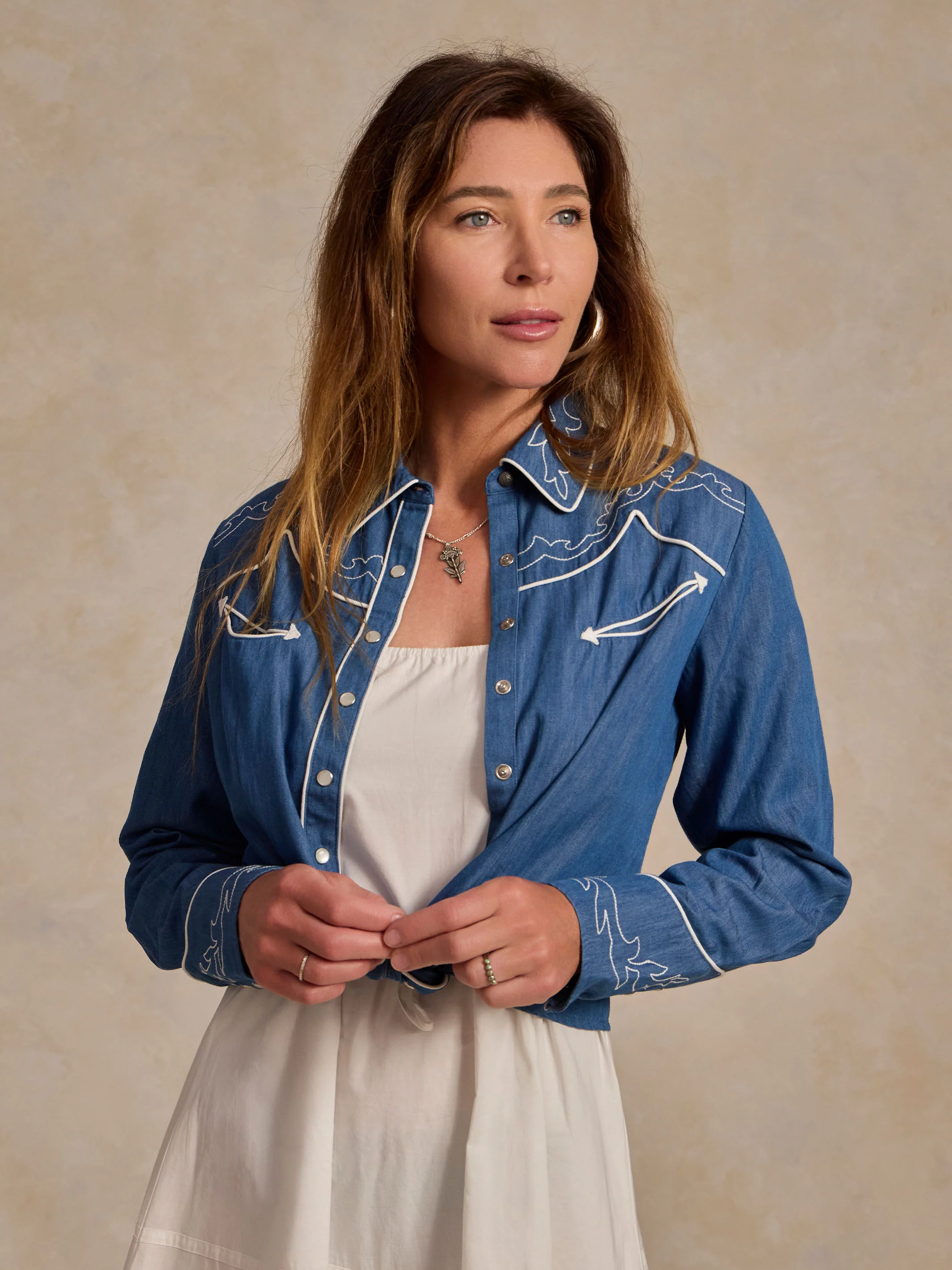 Women's Embroidered Dale Shirt - Image 4