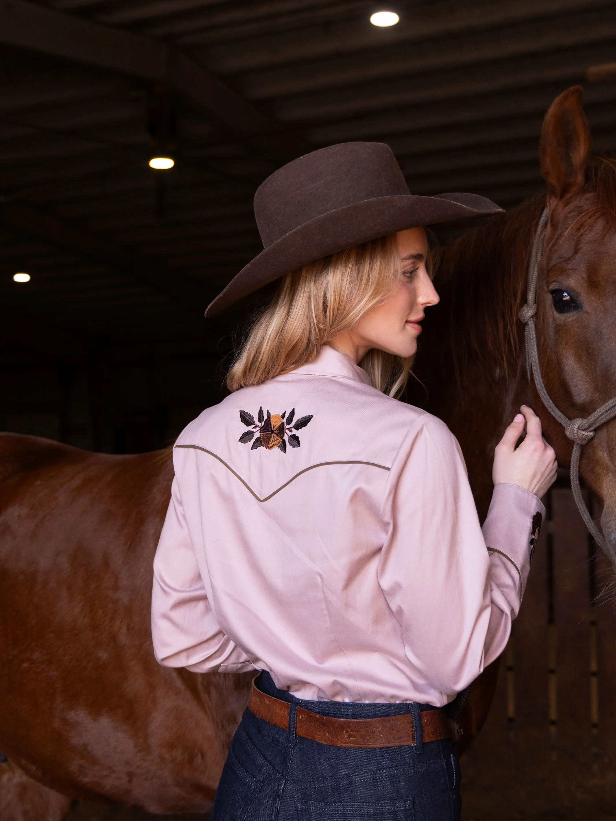 Women's Embroidered Snap Shirt - Image 4