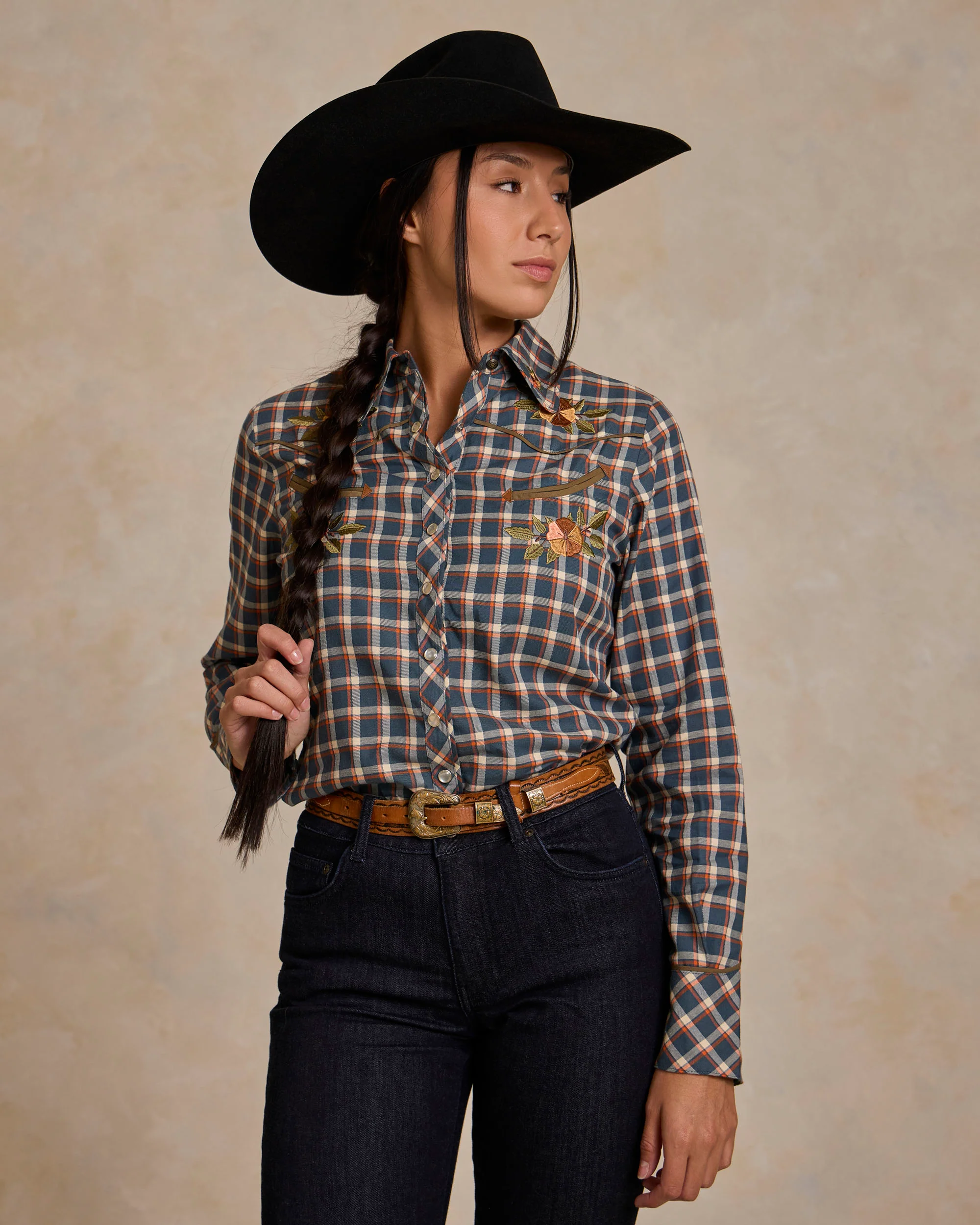 Women's Embroidered Snap Shirt - Image 2