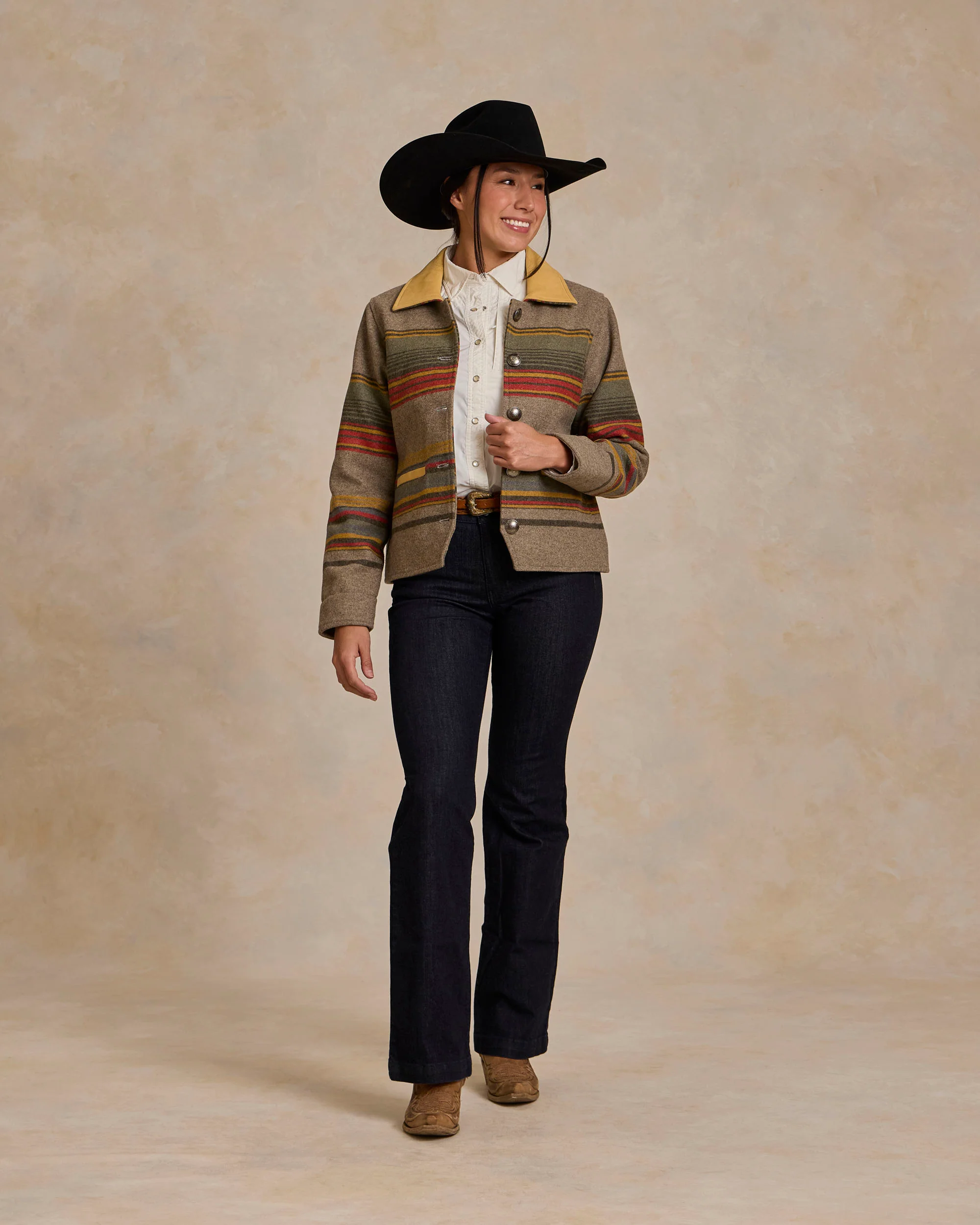 Women's Las Cruces Jacket With Leather Collar - Image 15