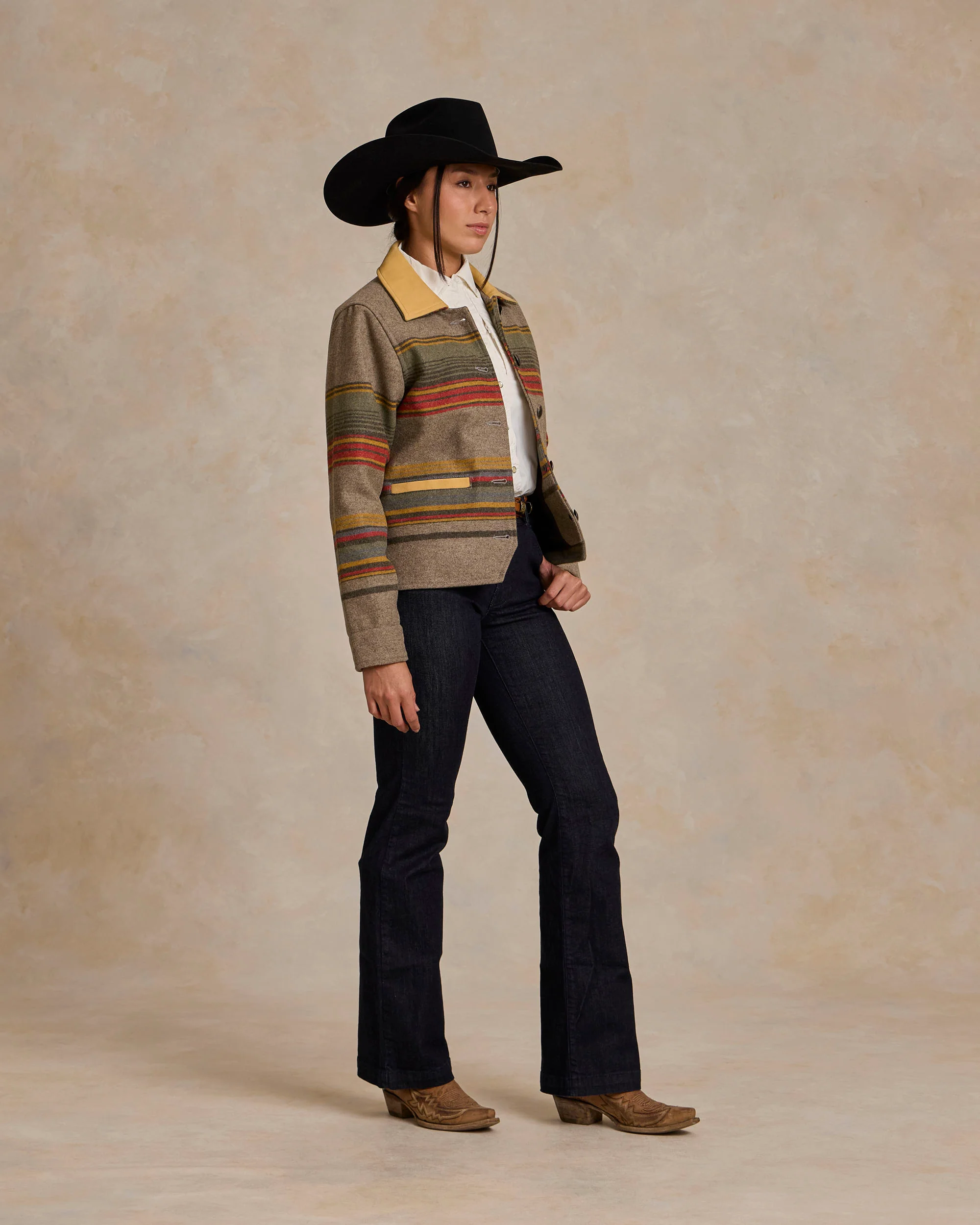 Women's Las Cruces Jacket With Leather Collar - Image 16