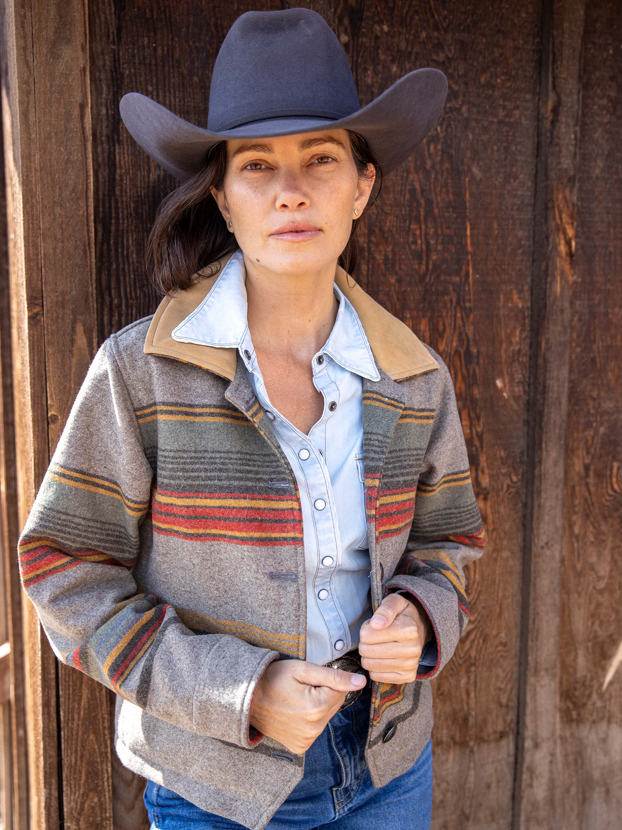 Women's Las Cruces Jacket With Leather Collar - Image 8