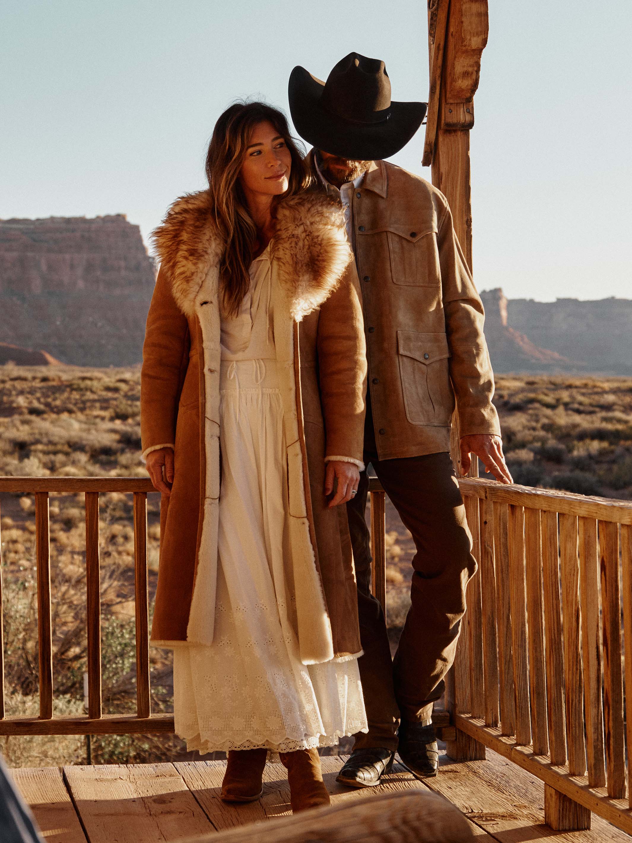 Women's Long Shearling Coat - Image 6