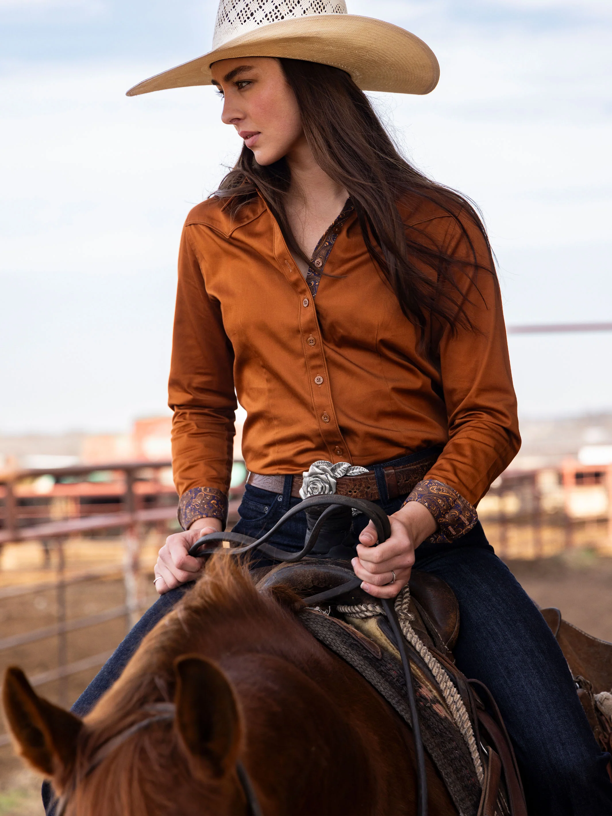 Women's Reata Button Up Shirt - Image 3